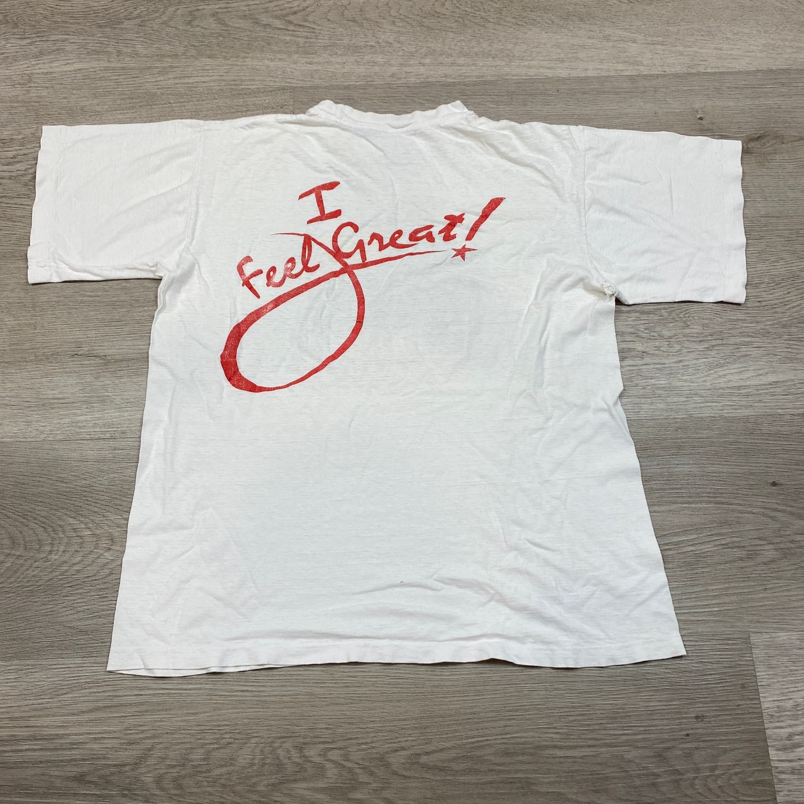 Vintage Vintage 90s Team Tennis Ultra Slim Fast I Feel Great Shirt L Size US L / EU 52-54 / 3 - 3 Thumbnail