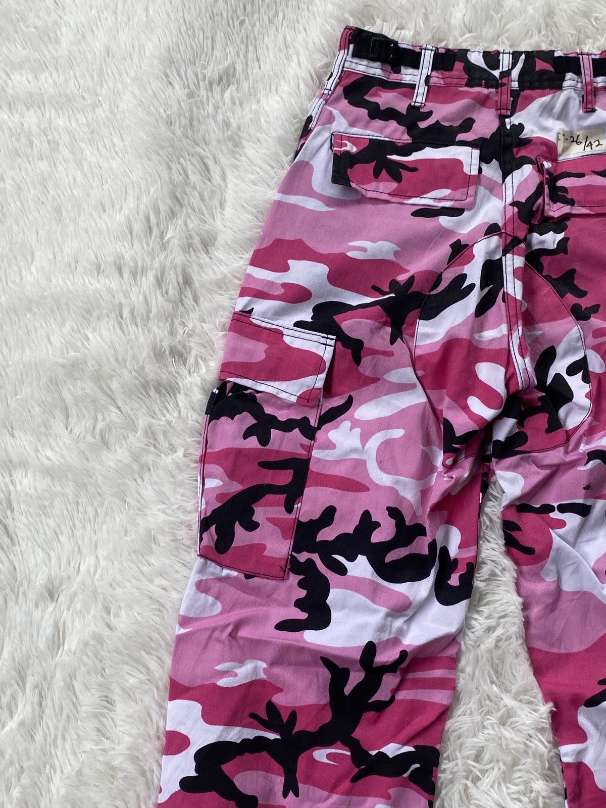 Rothco Vintage ROTHCO BDU Pink Camouflage Cargo Pants Size US 26 / EU 42 - 9 Thumbnail