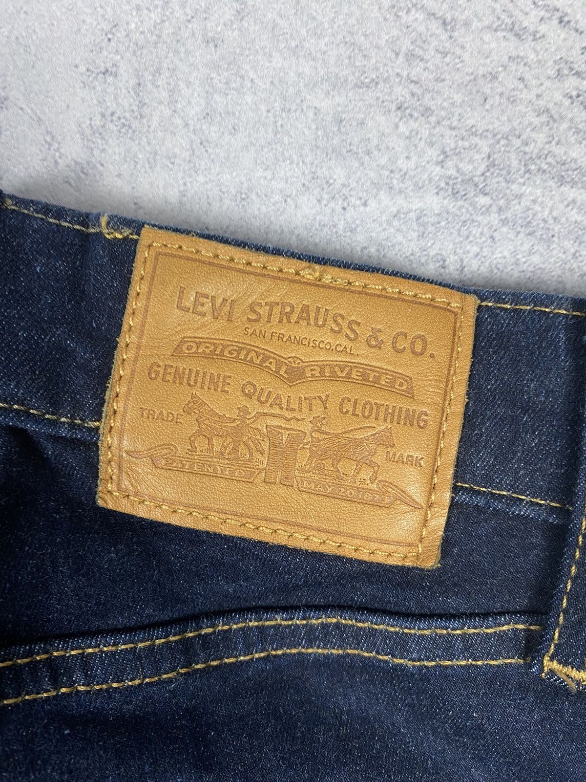 Designer × Levi's Levis 502 Premium San Francisco Dark Blue Denim Jeans Size 28" / US 6 / IT 42 - 3 Thumbnail