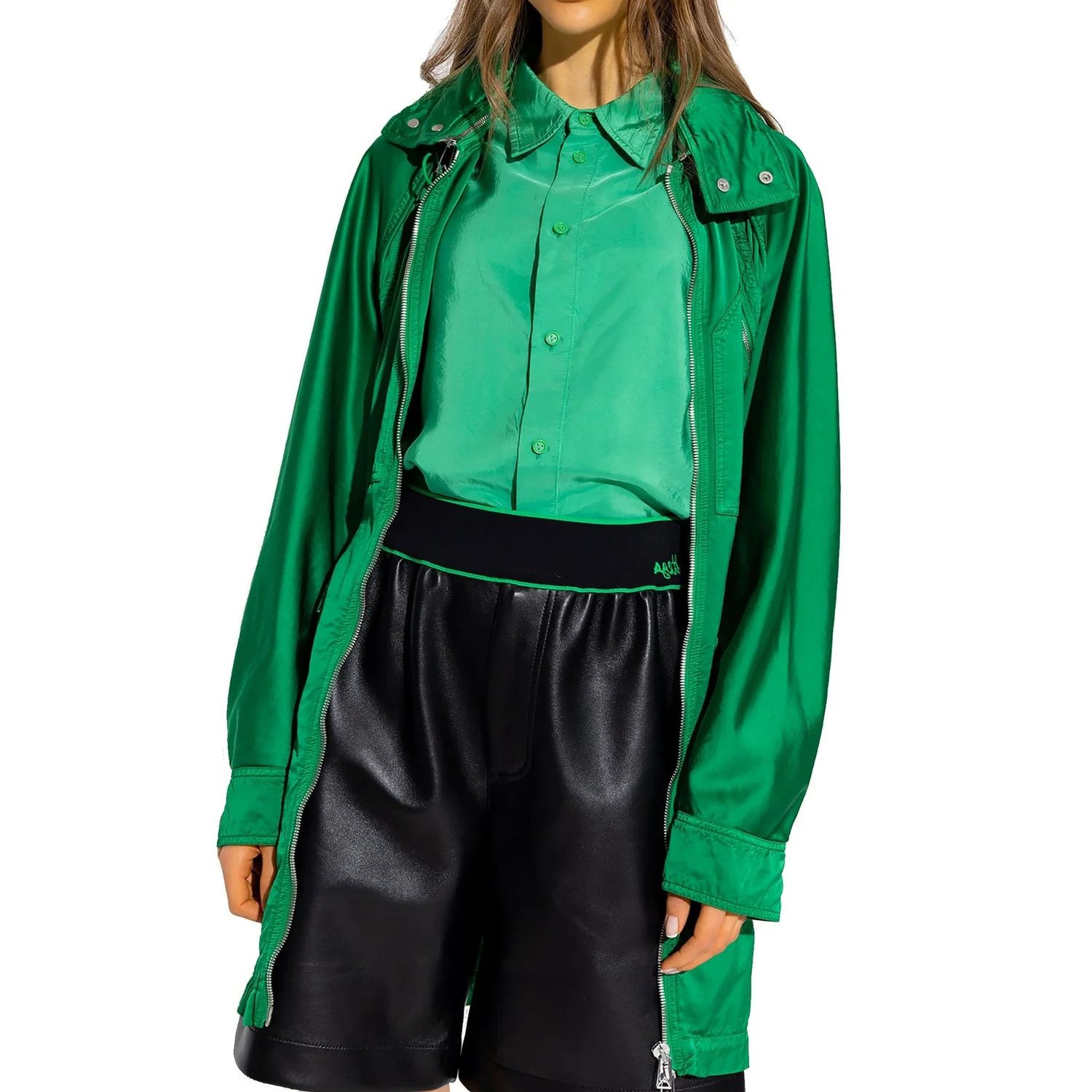Bottega Veneta o1y0725 Coat in Green Size XS / US 0-2 / IT 36-38 - 3 Thumbnail