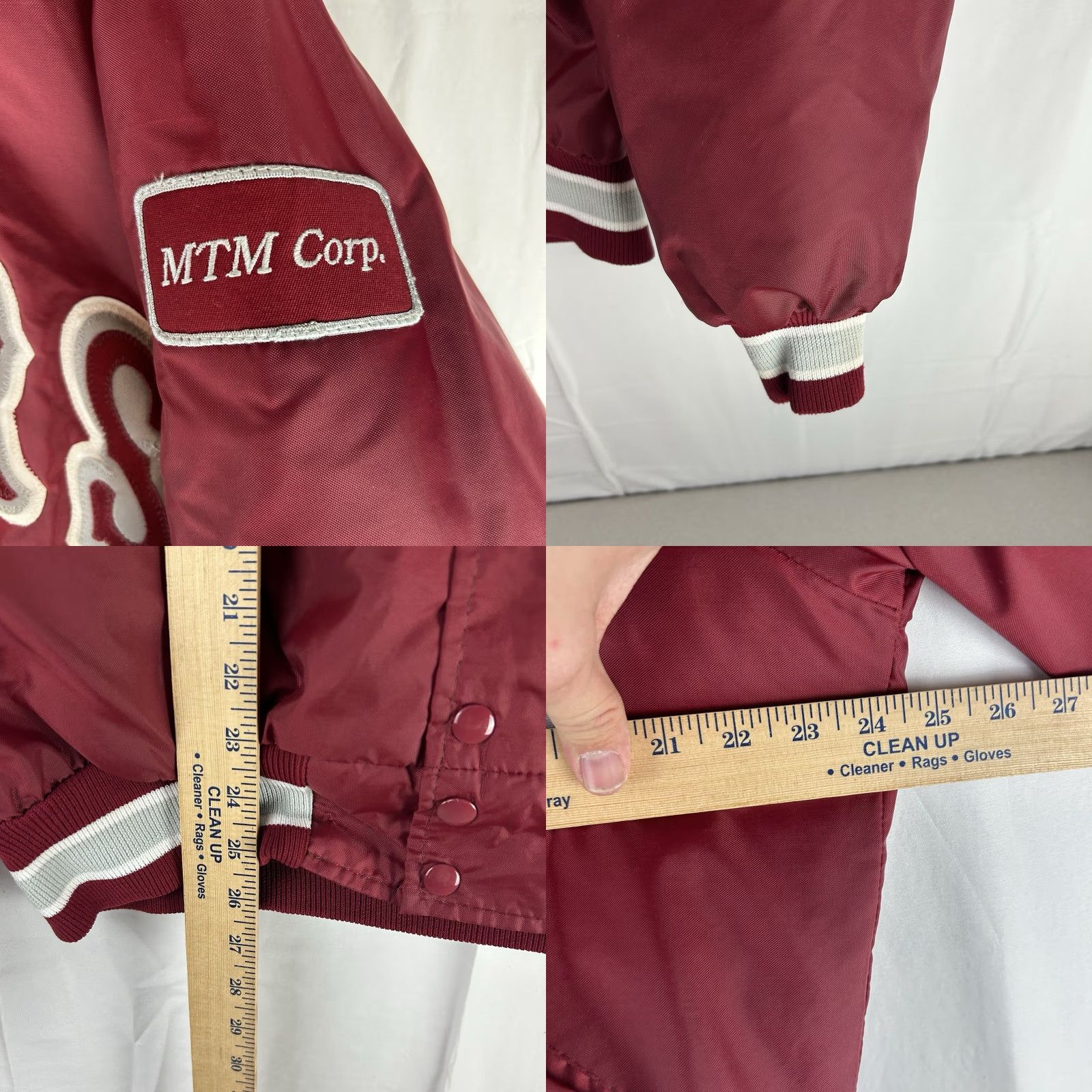Vintage VINTAGE DeLong Athletic Jacket Oilers Red Made in USA Mens Large 80s 90s Jacket Casual Snap Varsity Men Red 80s 90s Oilers Size US L / EU 52-54 / 3 - 8 Thumbnail