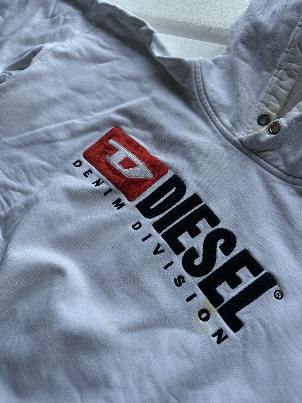 Diesel 🚨DIESEL HYPE WHITE HOODIE BIG LOGO BOXY FIT DENIM DIVISION Size US L / EU 52-54 / 3 - 8 Thumbnail