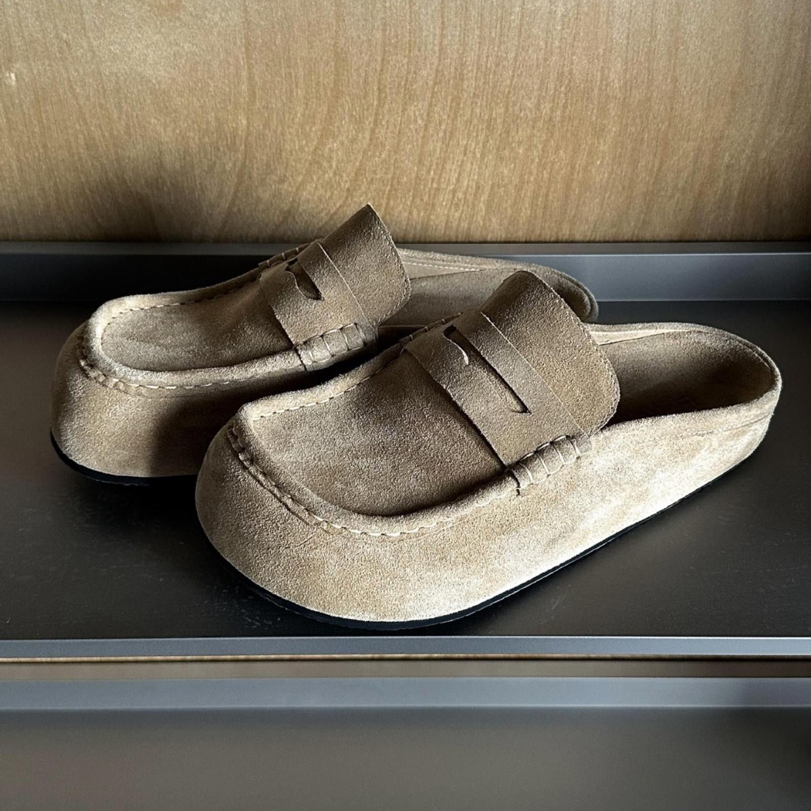 Suede Slip-On Loafers