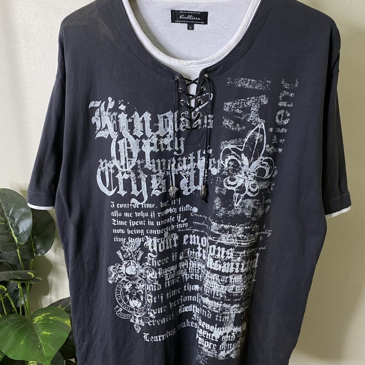 If Six Was Nine Collins Seditionaries Poem Cyber Gothic Punk Grunge LGB Tee Size US XL / EU 56 / 4 - 2 Thumbnail