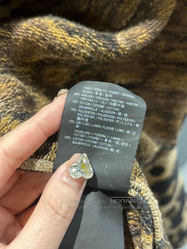 Saint Laurent Paris Saint Laurent Paris Leopard print woven jacket Size S / US 4 / IT 40 - 4 Thumbnail