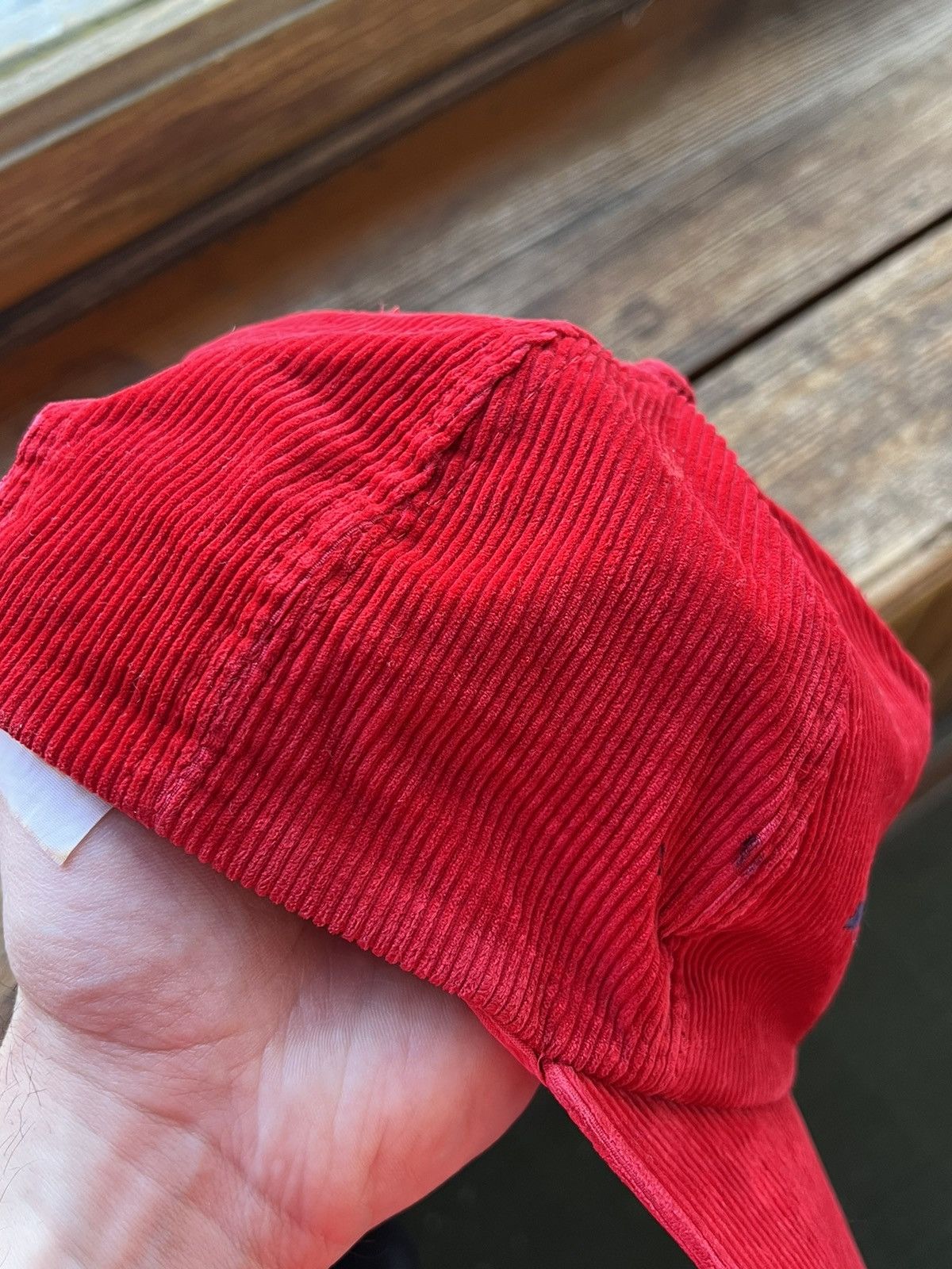 Vintage Vintage Headwear Cap Ficher Skis Red Corduroy Hat Size ONE SIZE - 9 Thumbnail