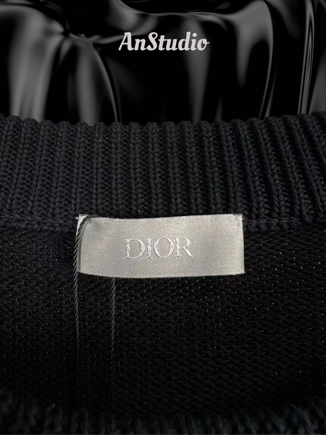 Dior Knit Sweater with Dior Oblique Inserts