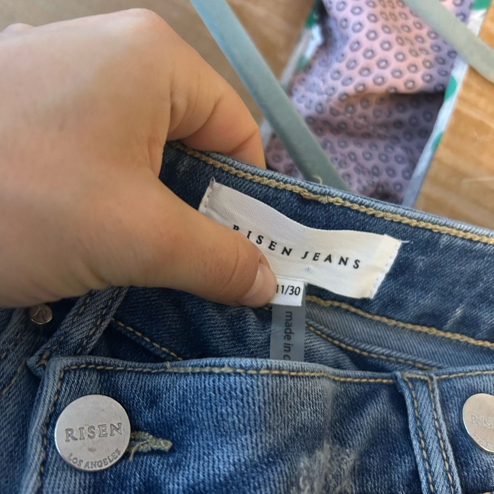 Other Risen Boyfriend Crossover Distressed Jeans Size 30" / US 8 / IT 44 - 3 Thumbnail