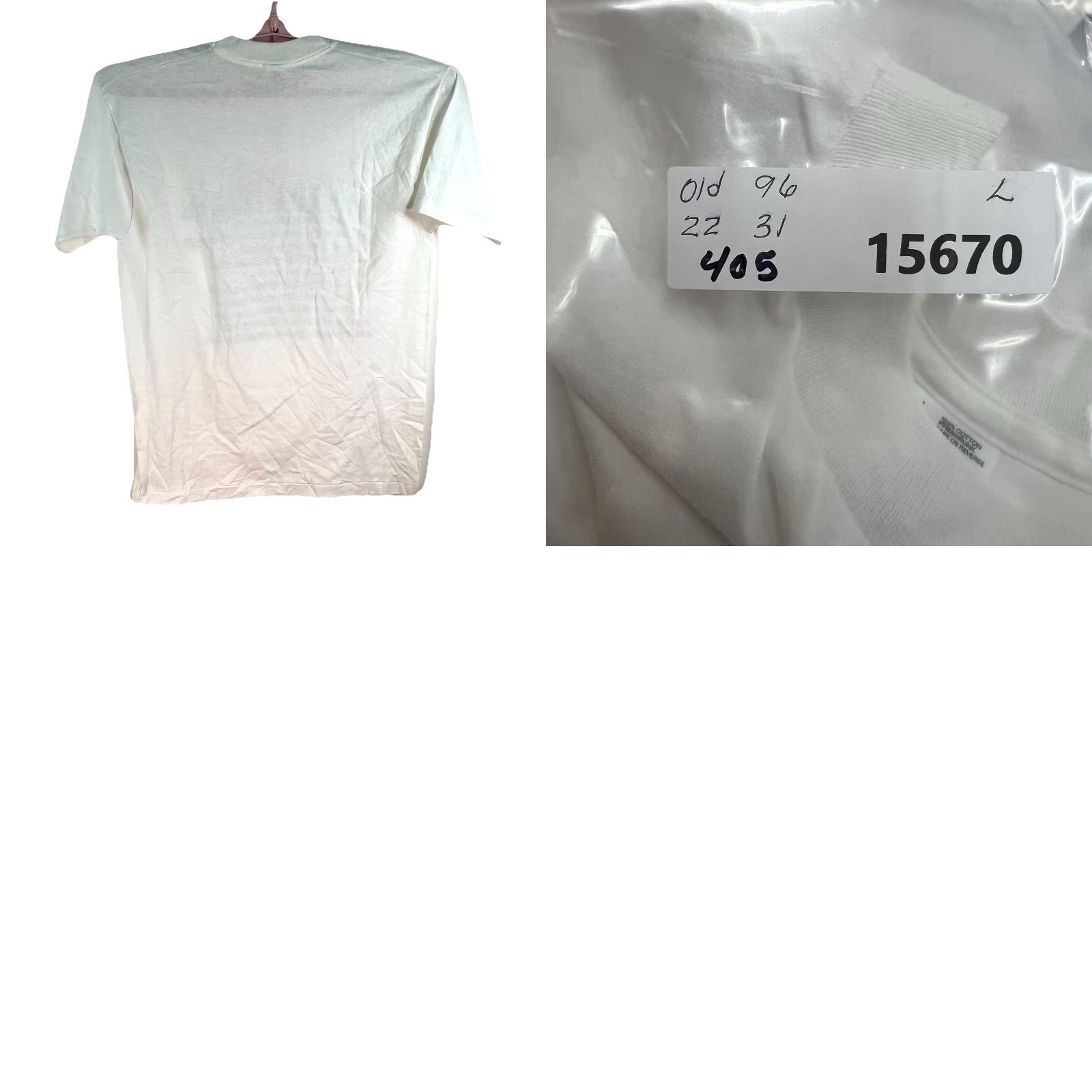 Fruit Of The Loom VINTAGE Top 10 Signs You’re Over The Hill T-Shirt Adult L White 90s USA Funny Shirt Mens Size US L / EU 52-54 / 3 - 8 Thumbnail