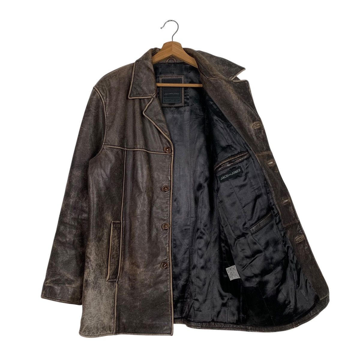 Japanese Brand Vintage Jack And Jones Leather Jacket Size US M / EU 48-50 / 2 - 9 Thumbnail