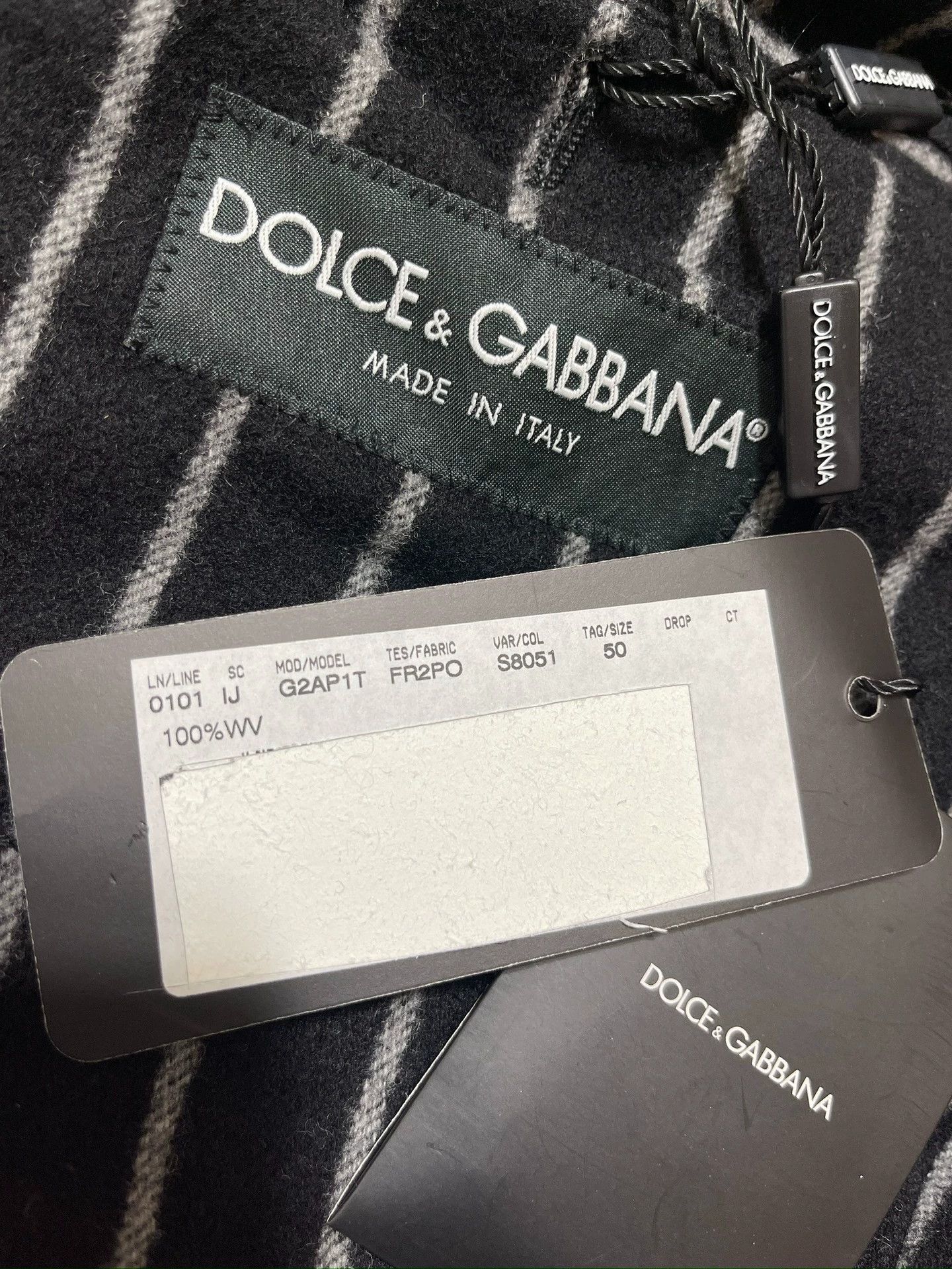 Dolce & Gabbana Dolce & Gabbana New with Tags Striped Wool Blazer 50 IT Size US M / EU 48-50 / 2 - 8 Thumbnail