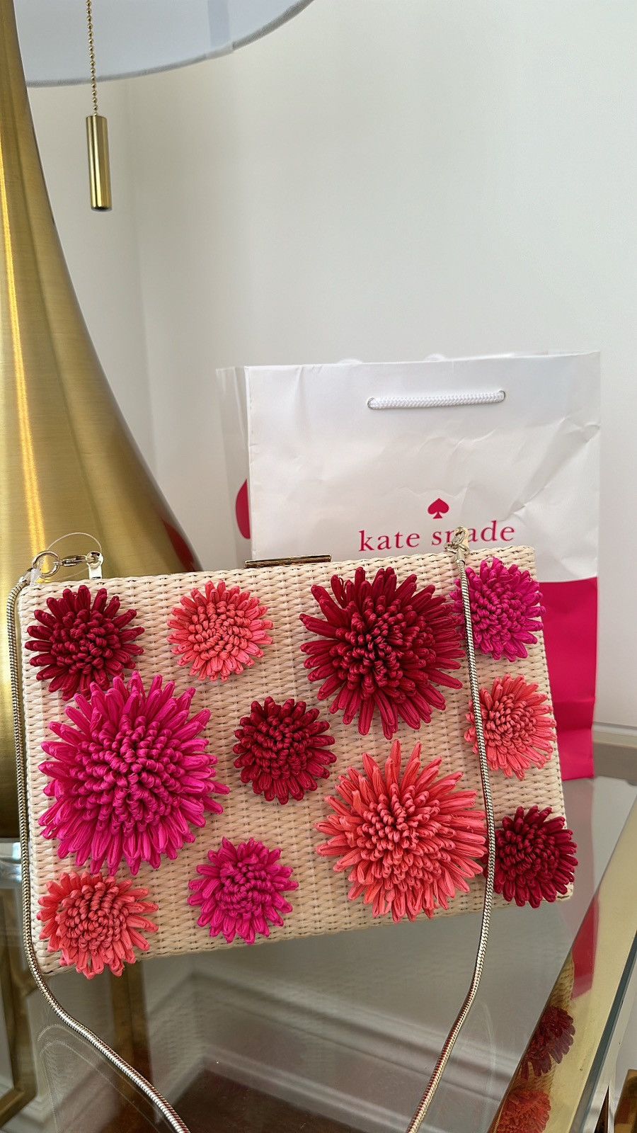 Kate Spade Kate Spade Emanuelle Montigo Avenue Clutch Floral 3D Bag Size ONE SIZE - 1 Thumbnail