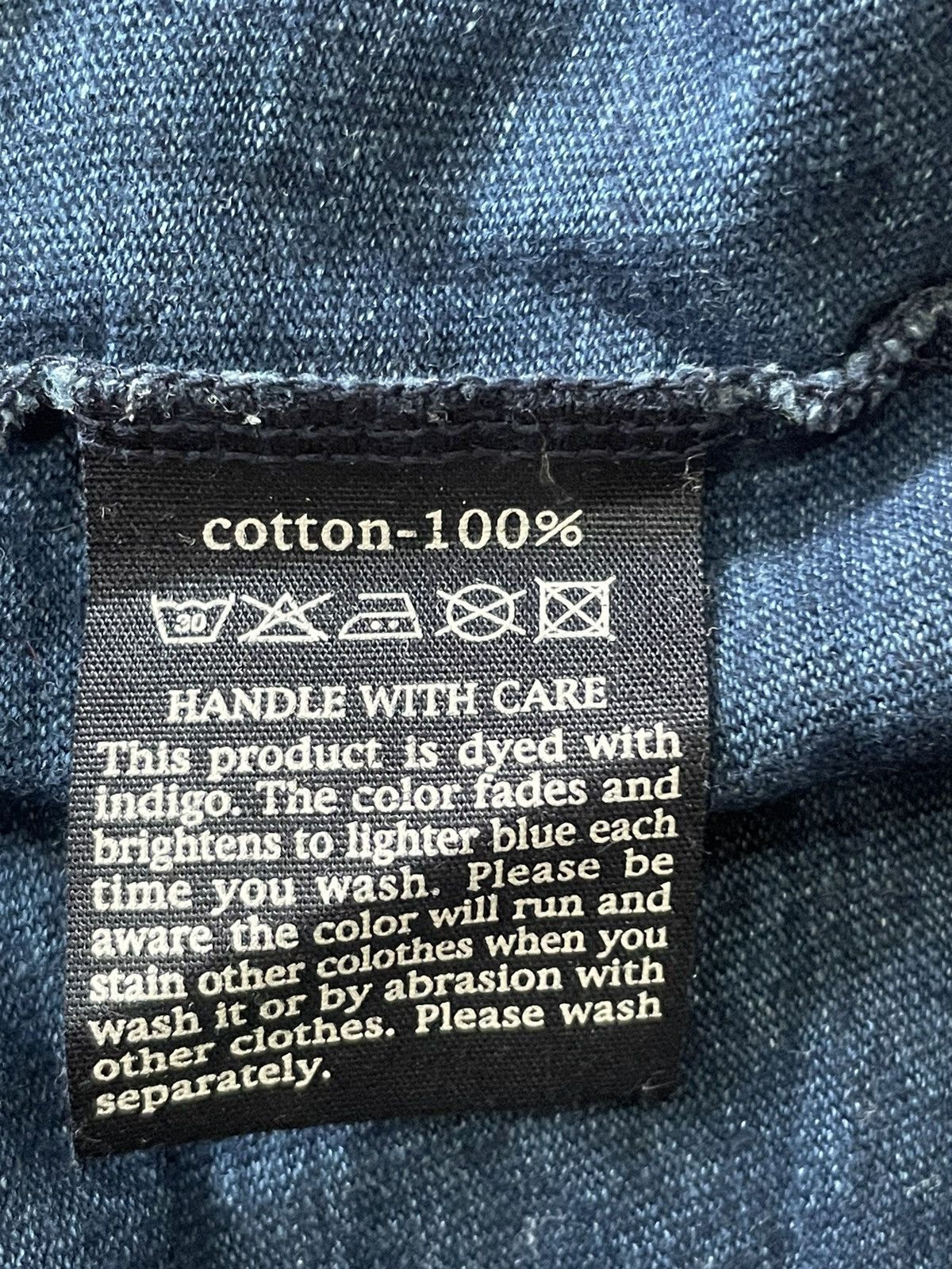45rpm Indigo Dyed Tank top