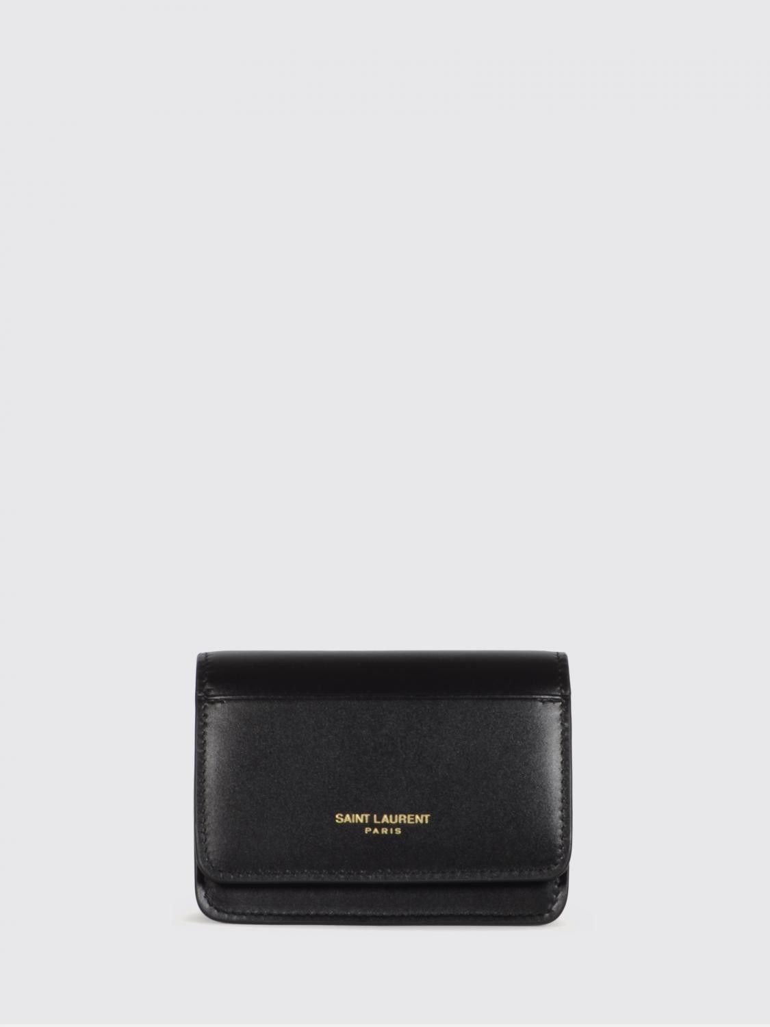 Saint Laurent Paris Saint Laurent Wallet Men Black Size ONE SIZE - 1 Thumbnail