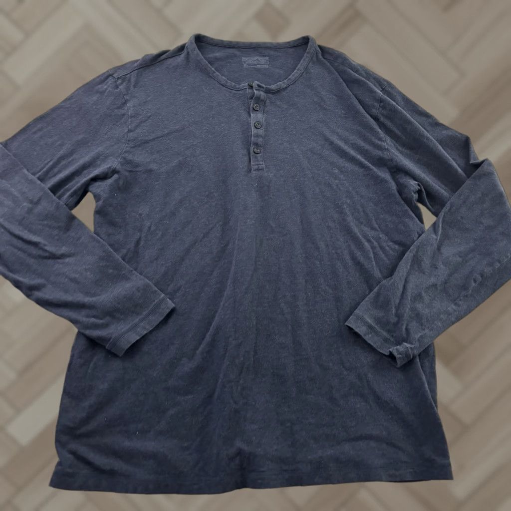 Patagonia Patagonia Shirt Button-Up Long Sleeve Daily Henley Men's XL Blue Size US XL / EU 56 / 4 - 1 Thumbnail