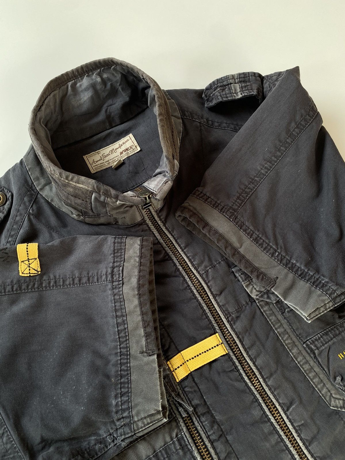 Avirex × Vintage ✅️Vintage Avirex Short Jacket Zipper Size US L / EU 52-54 / 3 - 6 Thumbnail