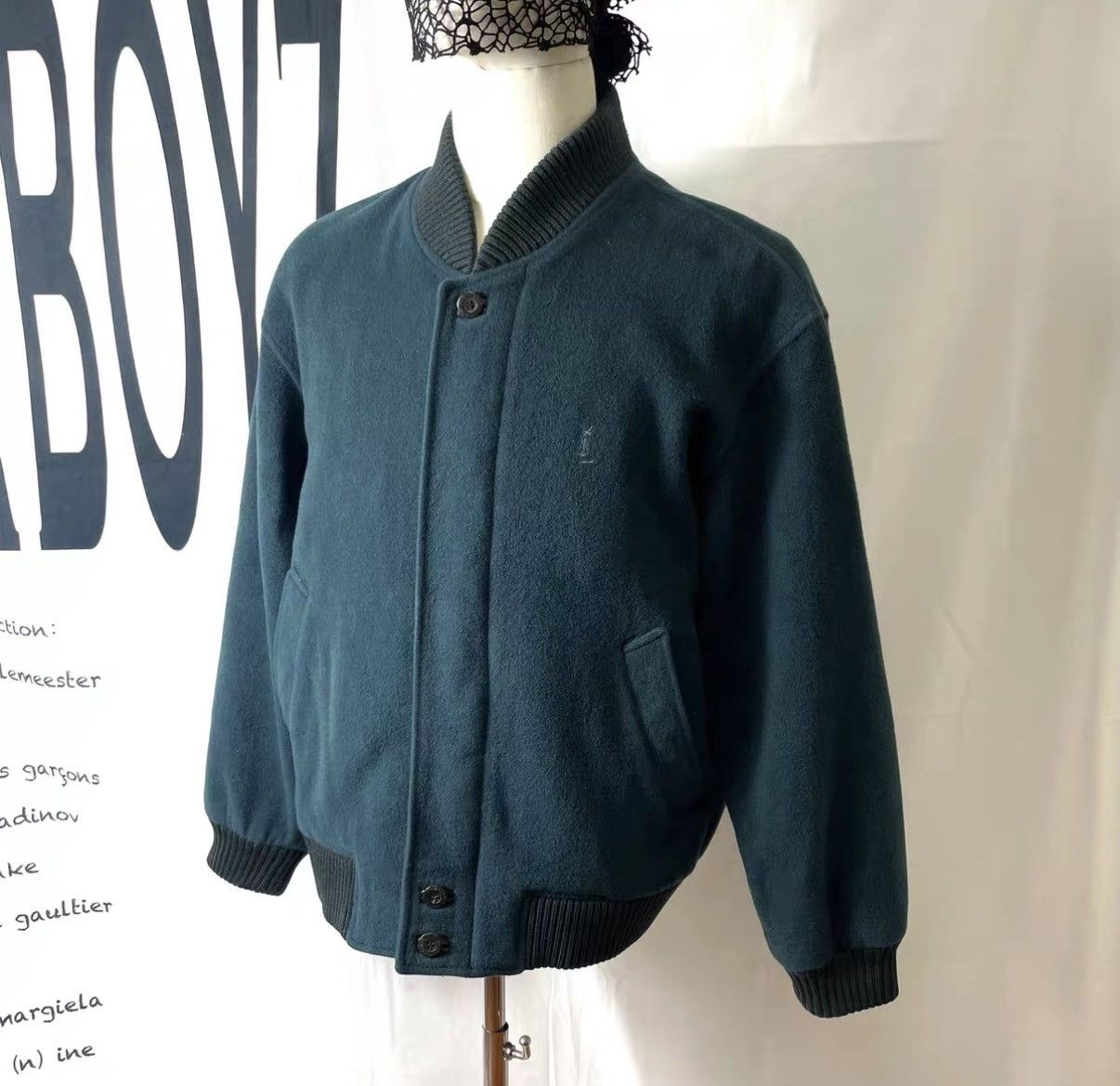 Yves Saint Laurent Yves Saint Laurent (YSL) Green Bomber Jacket J29 Size US M / EU 48-50 / 2 - 1 Thumbnail