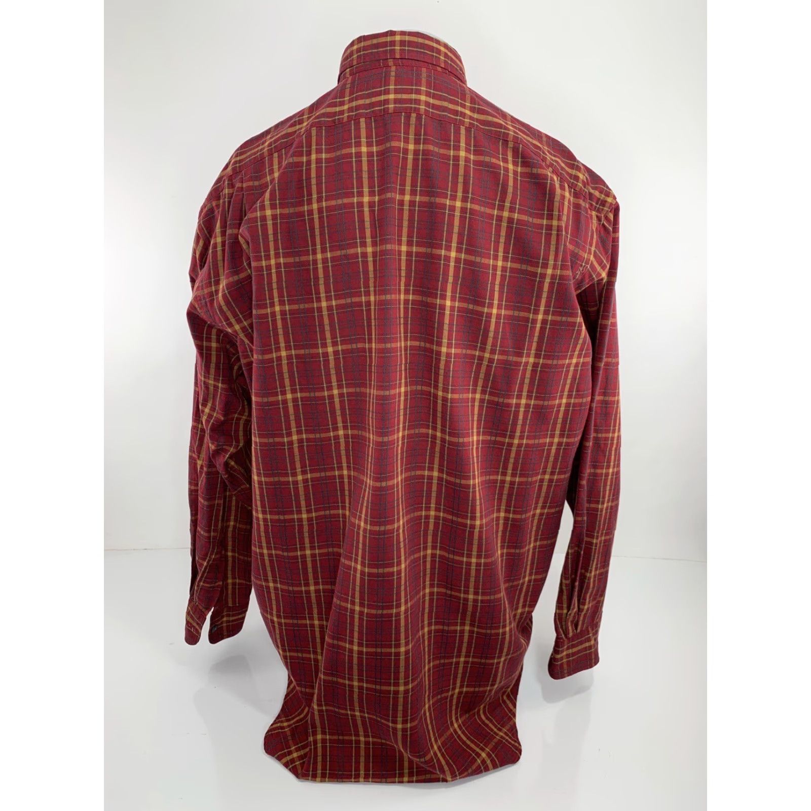 Ralph Lauren RRL Ralph Lauren - Mens L Plaid Work Shirt Button-Up Long Sleeve Size L Color Red / Tan / Green Size US L / EU 52-54 / 3 - 4 Thumbnail