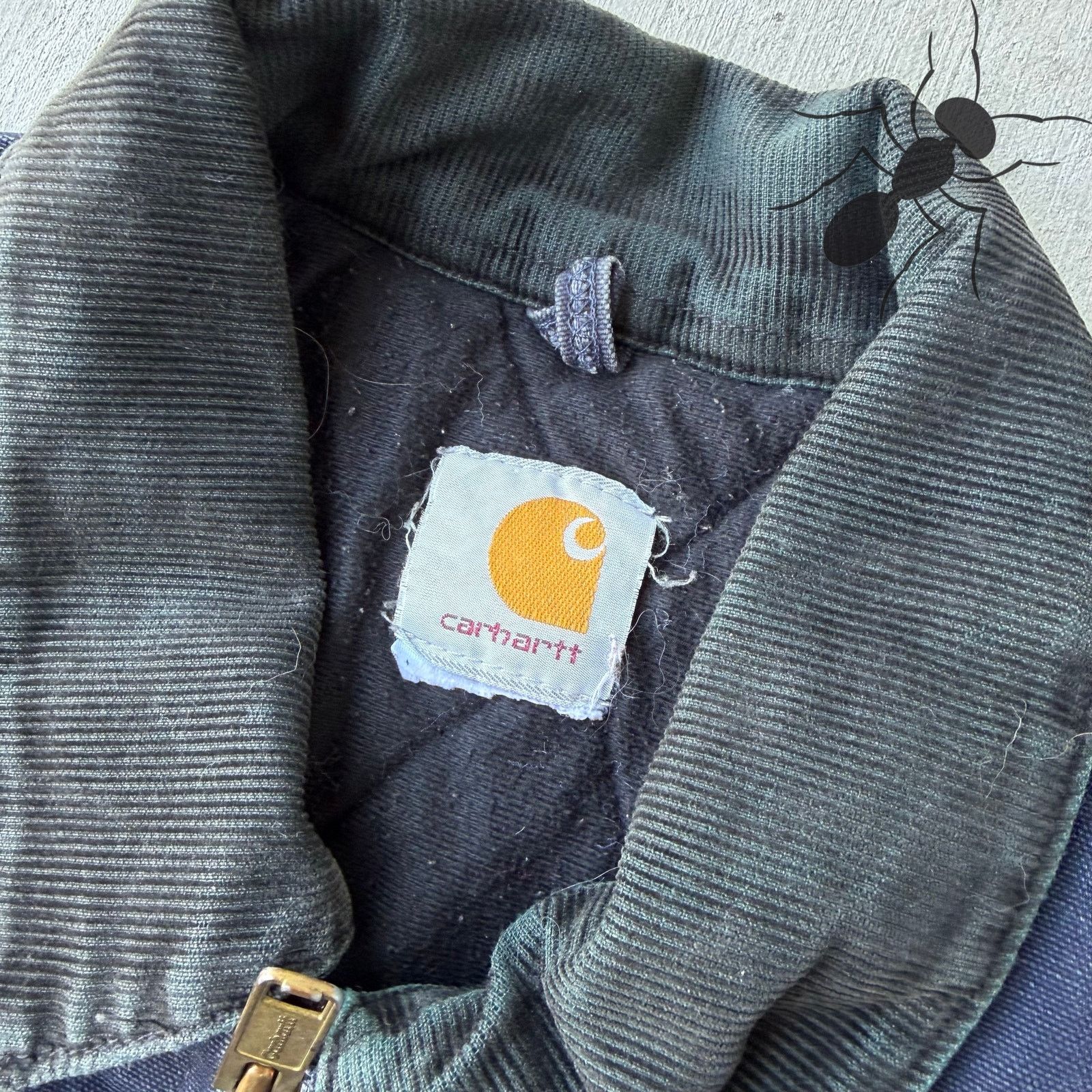 Carhartt × Vintage Carhartt blue Santa Fe quilted work wear jacket Size US XL / EU 56 / 4 - 5 Thumbnail