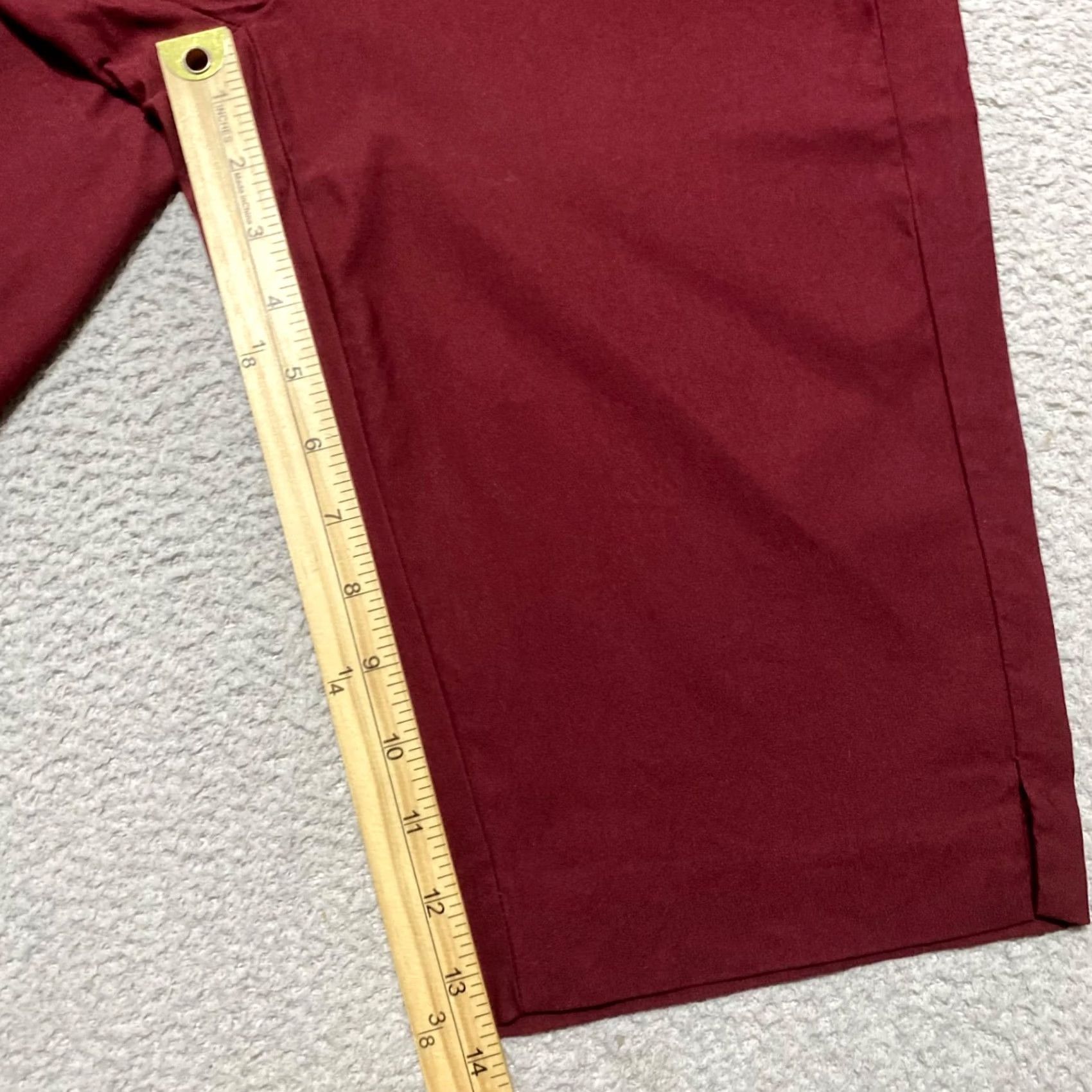 Apt. 9 Apt. 9 Womens Bermuda Shorts L Red Inseam 13" Dark Wash Casual Walking Vintage: No Size 36" / US 14 / IT 50 - 5 Thumbnail