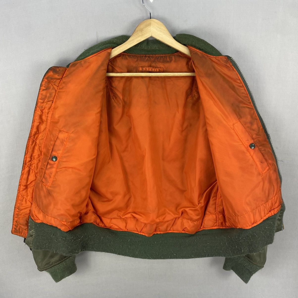 Vintage 80's Alpha Industries Bomber Jacket MA-1 Made In USA
