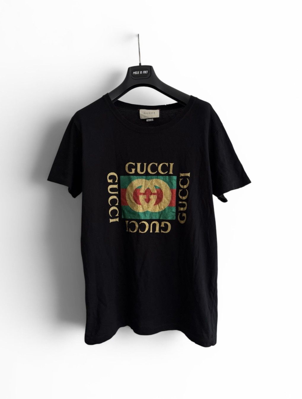 Gucci Gucci Fake Logo T-Shirt Size US S / EU 44-46 / 1 - 1 Thumbnail