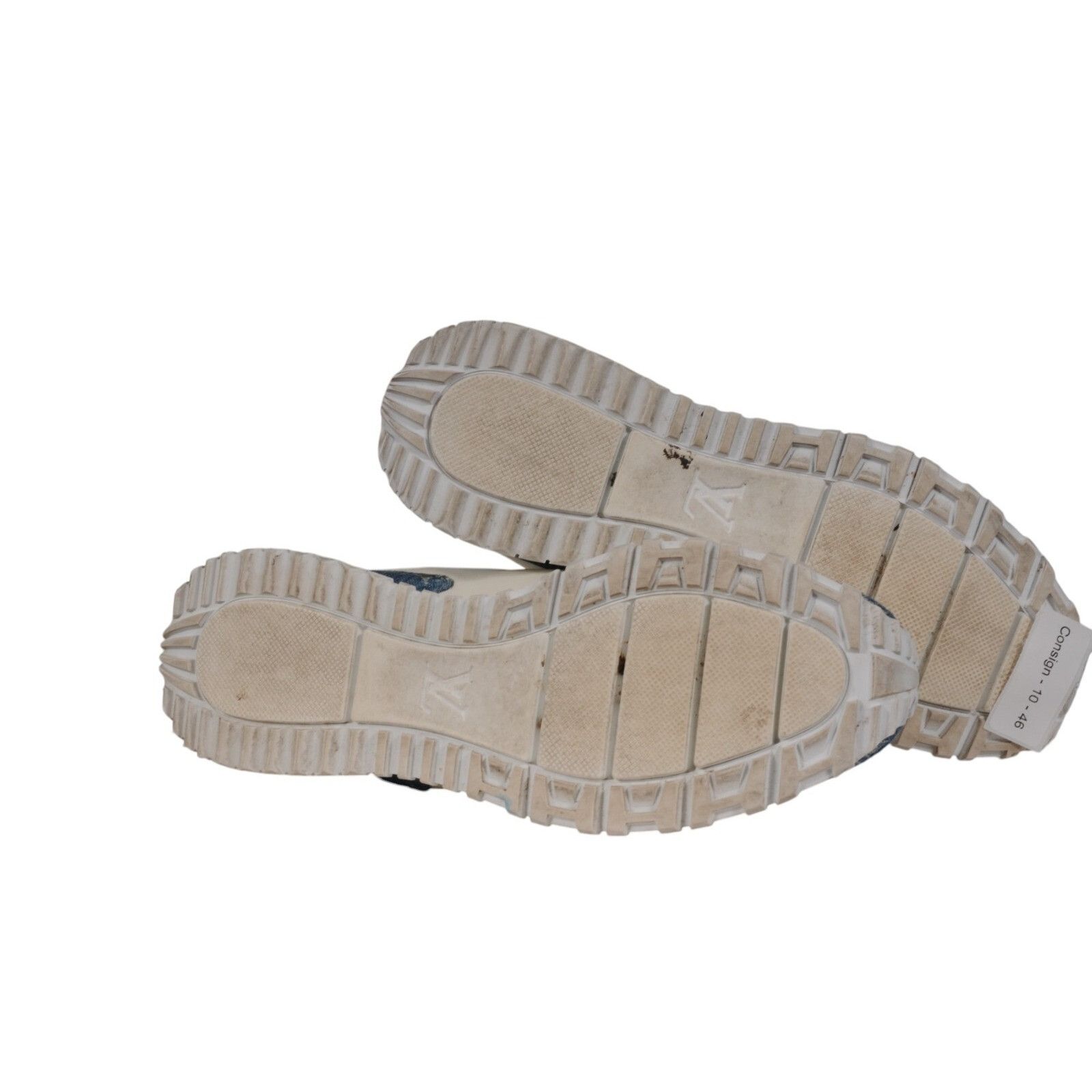 Louis Vuitton Run Away Sneakers Blue White Monogram Denim Leather Size US 8.5 / EU 41-42 - 11 Thumbnail