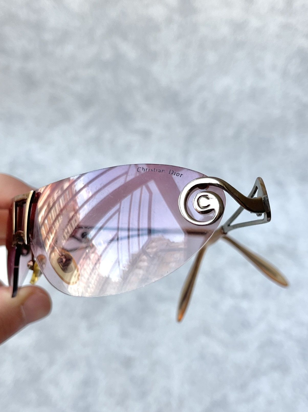 Dior 90s Archive Christian Dior Pink Shield Sunglasses Y2K Size ONE SIZE - 21 Thumbnail