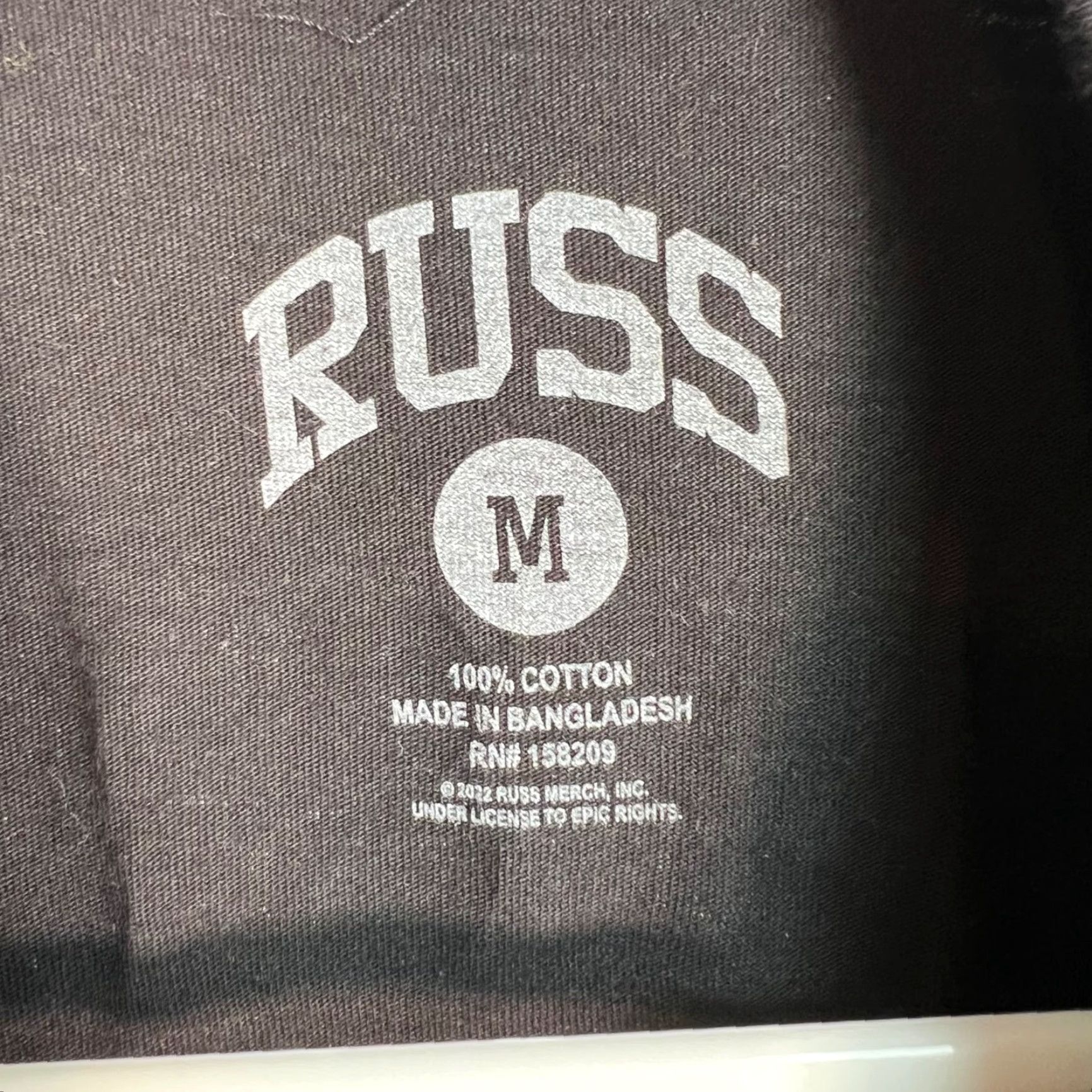 Vintage Russ Aint No Destination Black Tour T-Shirt Mens Medium Rapper Shirt Size US M / EU 48-50 / 2 - 3 Thumbnail