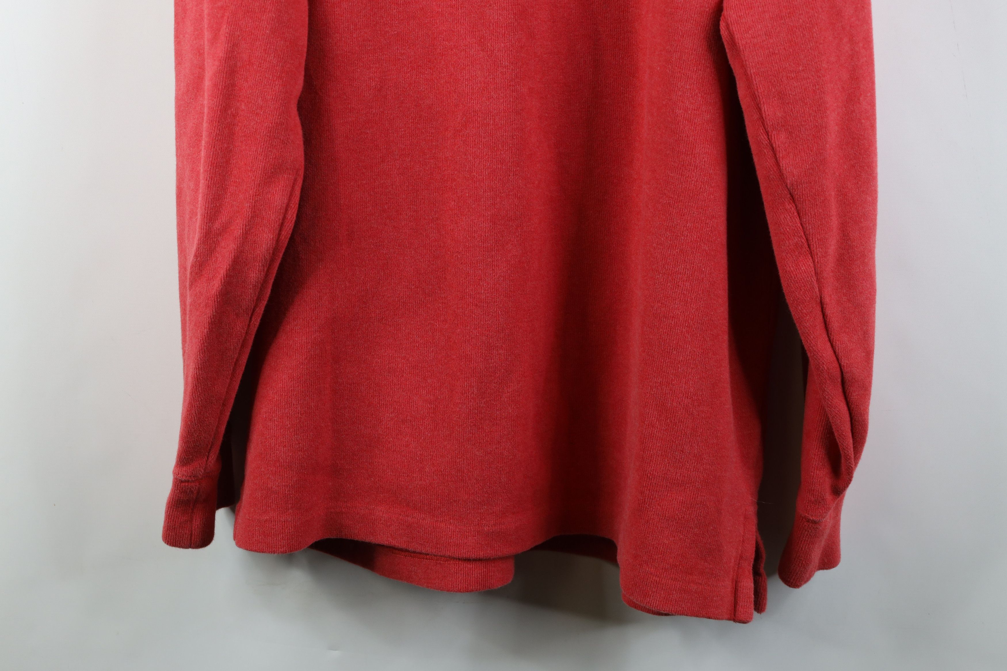 Ralph Lauren Vintage Y2K Ralph Lauren Ribbed Knit Half Zip Sweater Red Size US L / EU 52-54 / 3 - 12 Thumbnail