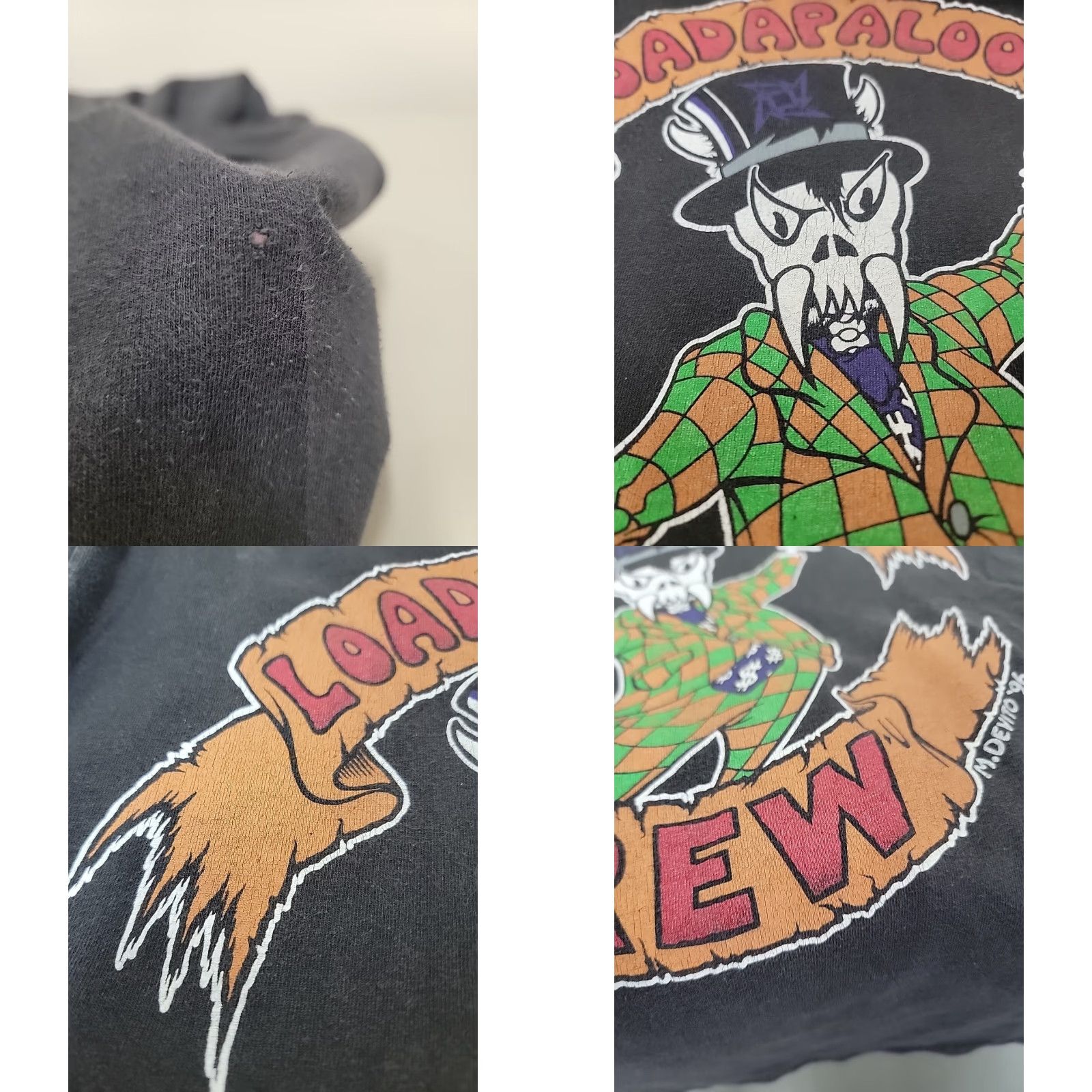 Tultex VINTAGE Metallica 1996 Loadapaloozas Graphic T-shirt Men’s L Black Band 90s Shirt Mens Size US L / EU 52-54 / 3 - 8 Thumbnail