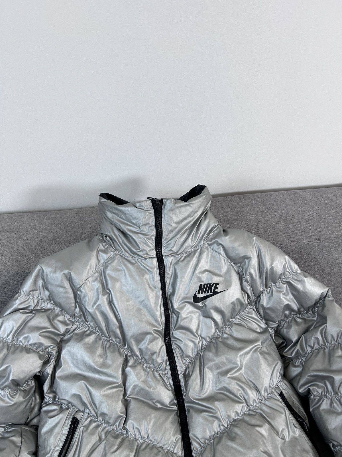 Nike Rare Nike chrome down jacket 💥🔥 Size S / US 4 / IT 40 - 3 Thumbnail