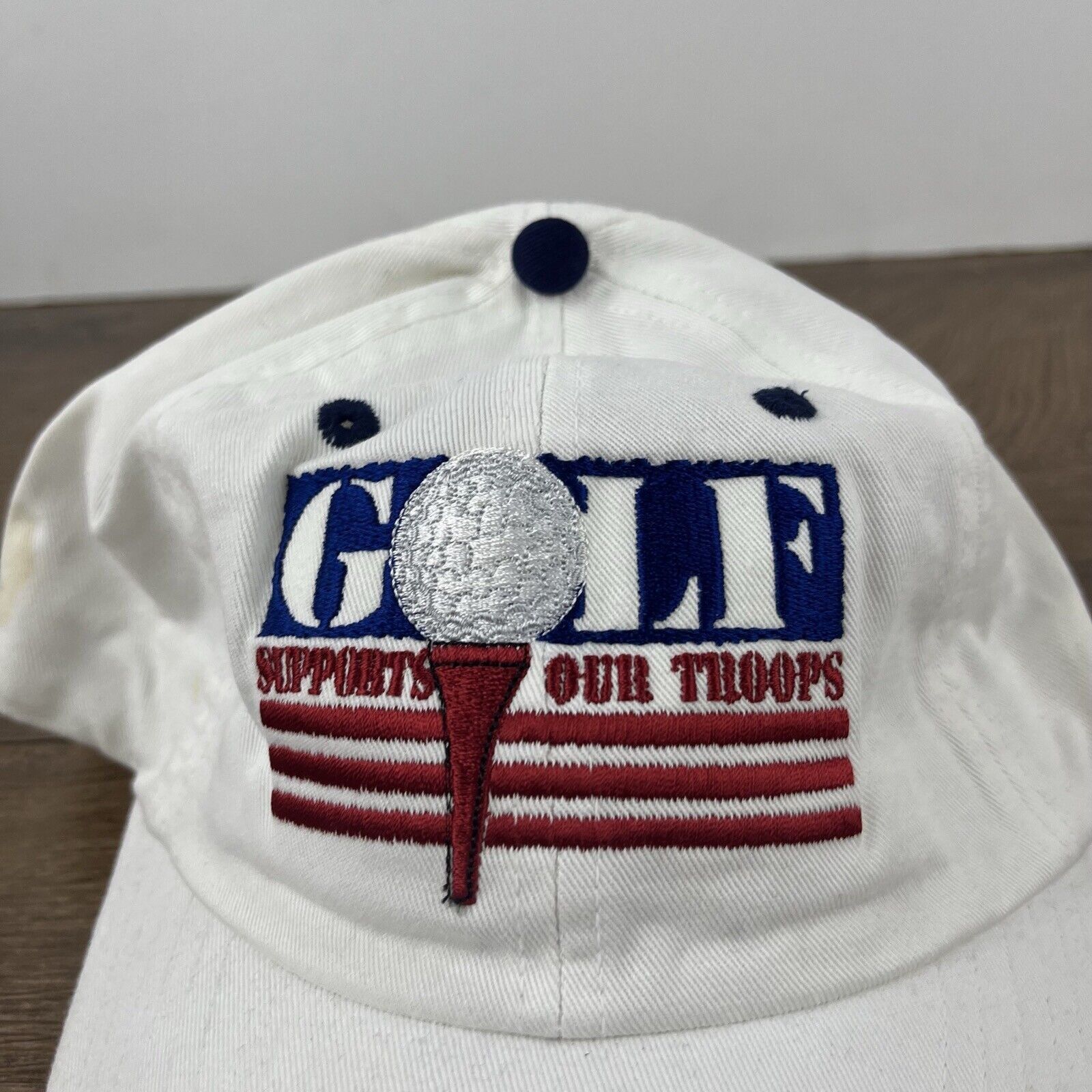 Other Golf Hat Support Our Troops Hat White Cap Hat Adjustable Hat Size ONE SIZE - 7 Thumbnail