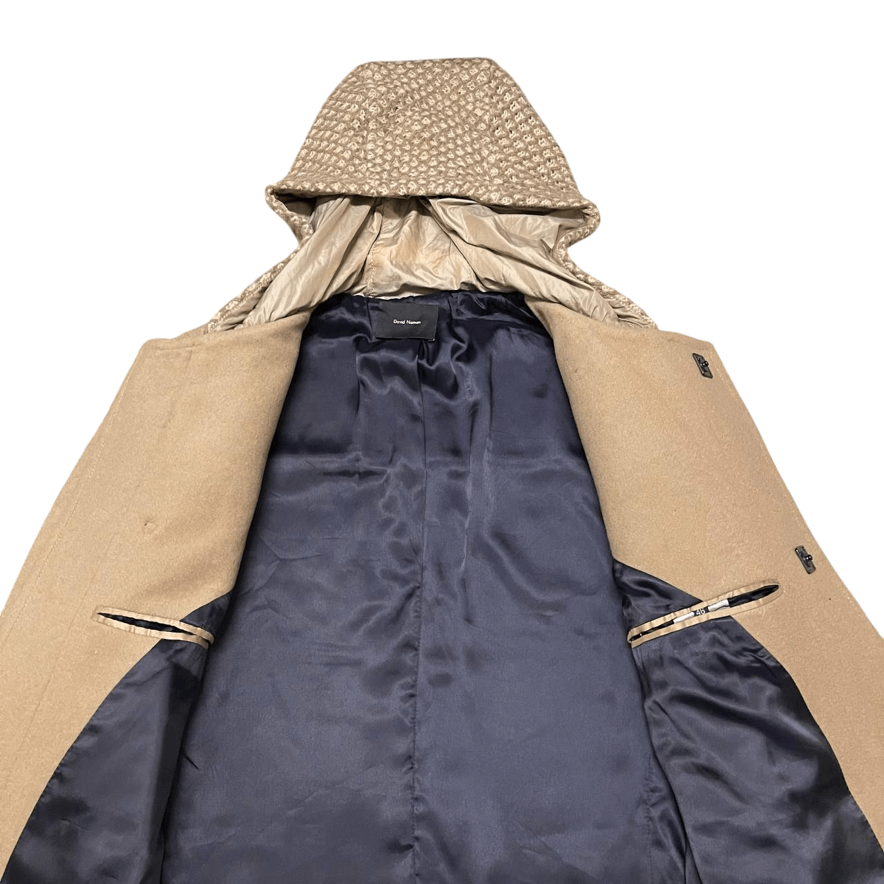 DAVID NAMAN David Naman Wool Hooded Coat Size US S / EU 44-46 / 1 - 7 Thumbnail