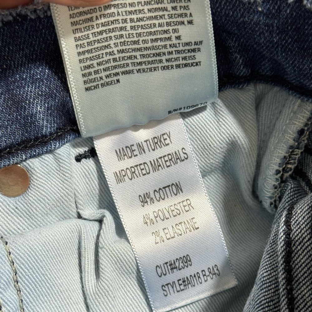 Agolde Agolde Sophie Zip Fly High Rise Distressed Frayed Hem Denim Size 24" / US 00 / IT 34 - 6 Thumbnail