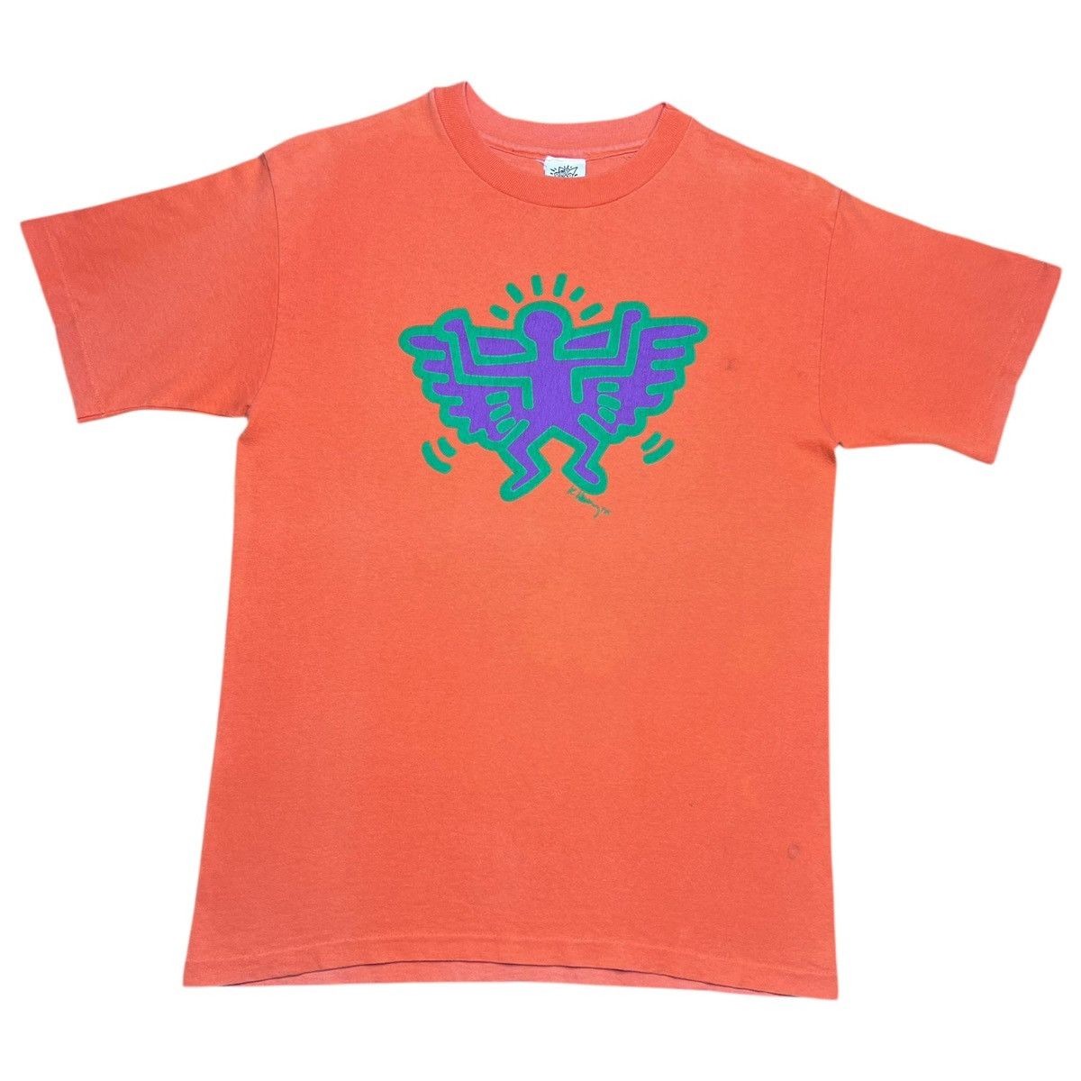 Other 1980s Keith Haring Batman Angel Devil Pop Shop Art T-Shirt Size US M / EU 48-50 / 2 - 1 Thumbnail