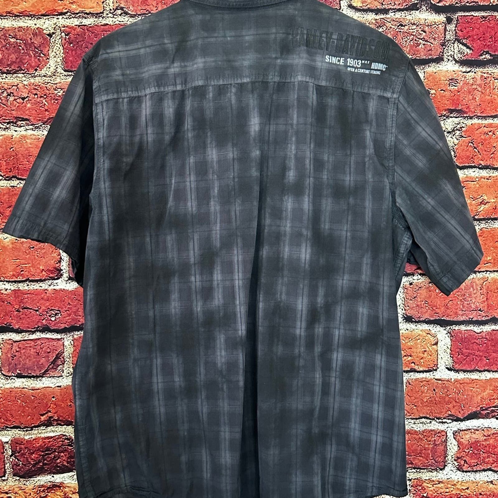 Harley Davidson Harley Davidson short sleeve button down shirt Size US L / EU 52-54 / 3 - 3 Thumbnail