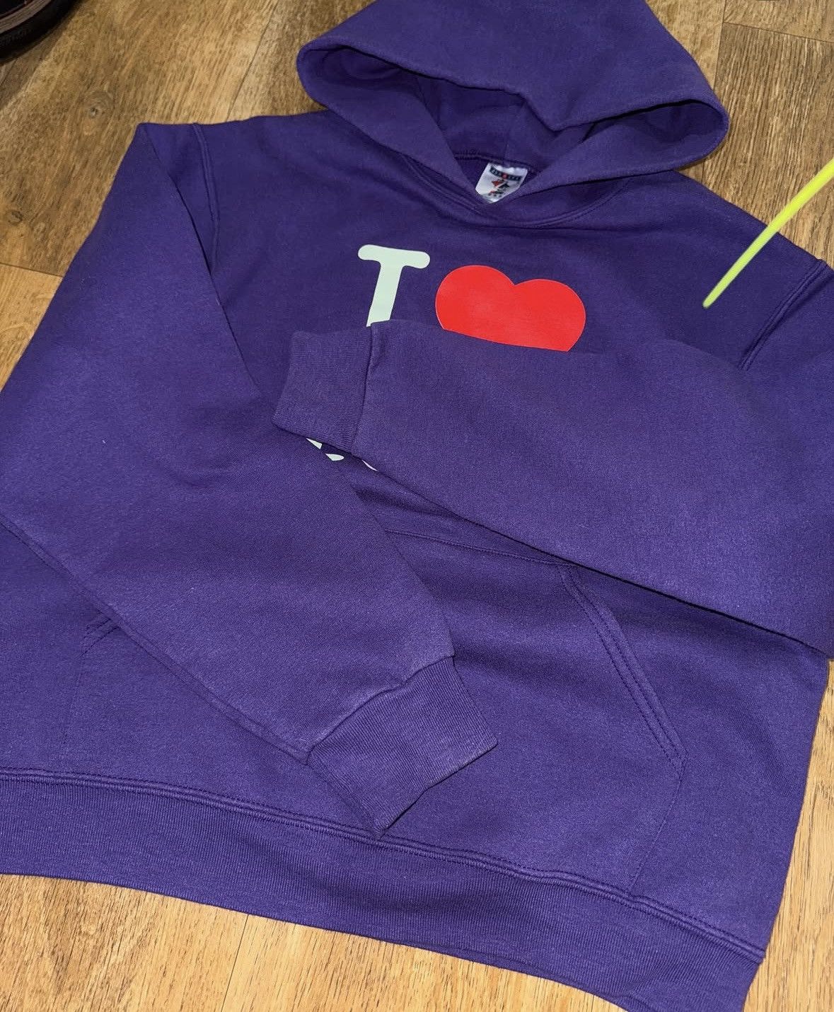 I Love NY VINTAGE I LOVE NY BOXY FIT PURPLE HOODIE Size US M / EU 48-50 / 2 - 4 Thumbnail
