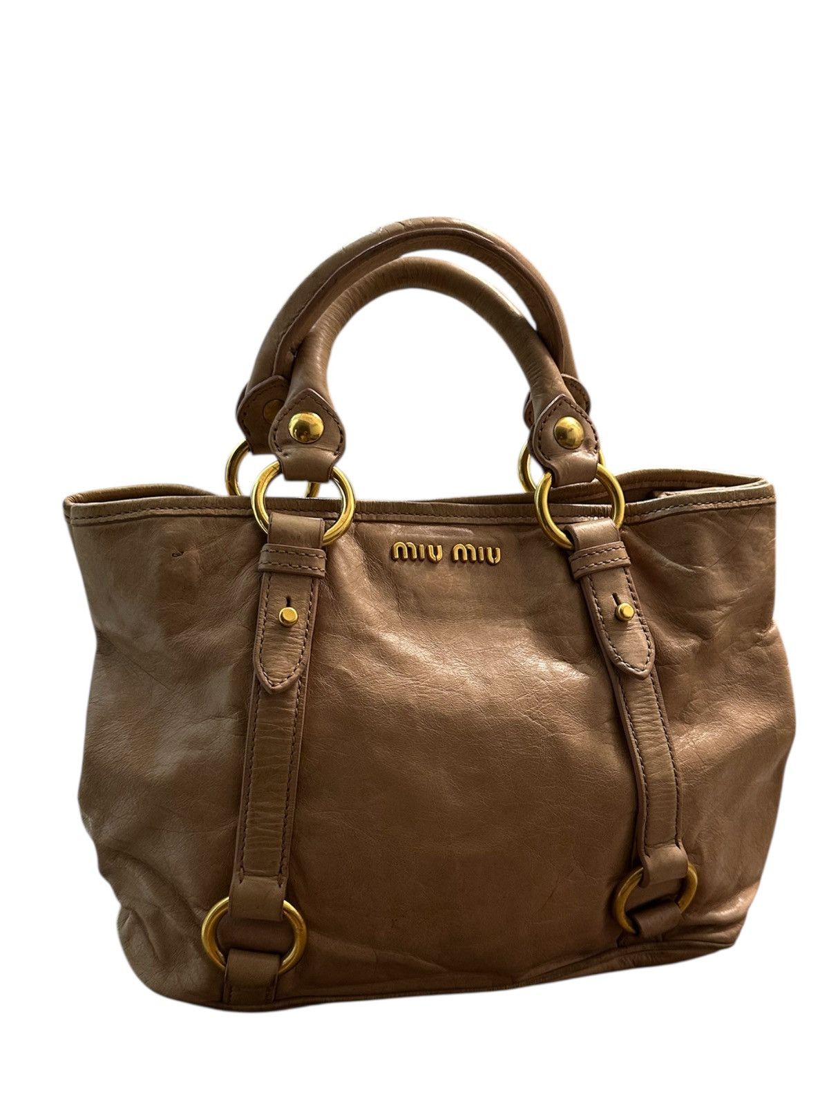 Miu Miu Miu Miu Vitello Lux Leather Shoulder Bag Size ONE SIZE - 2 Thumbnail