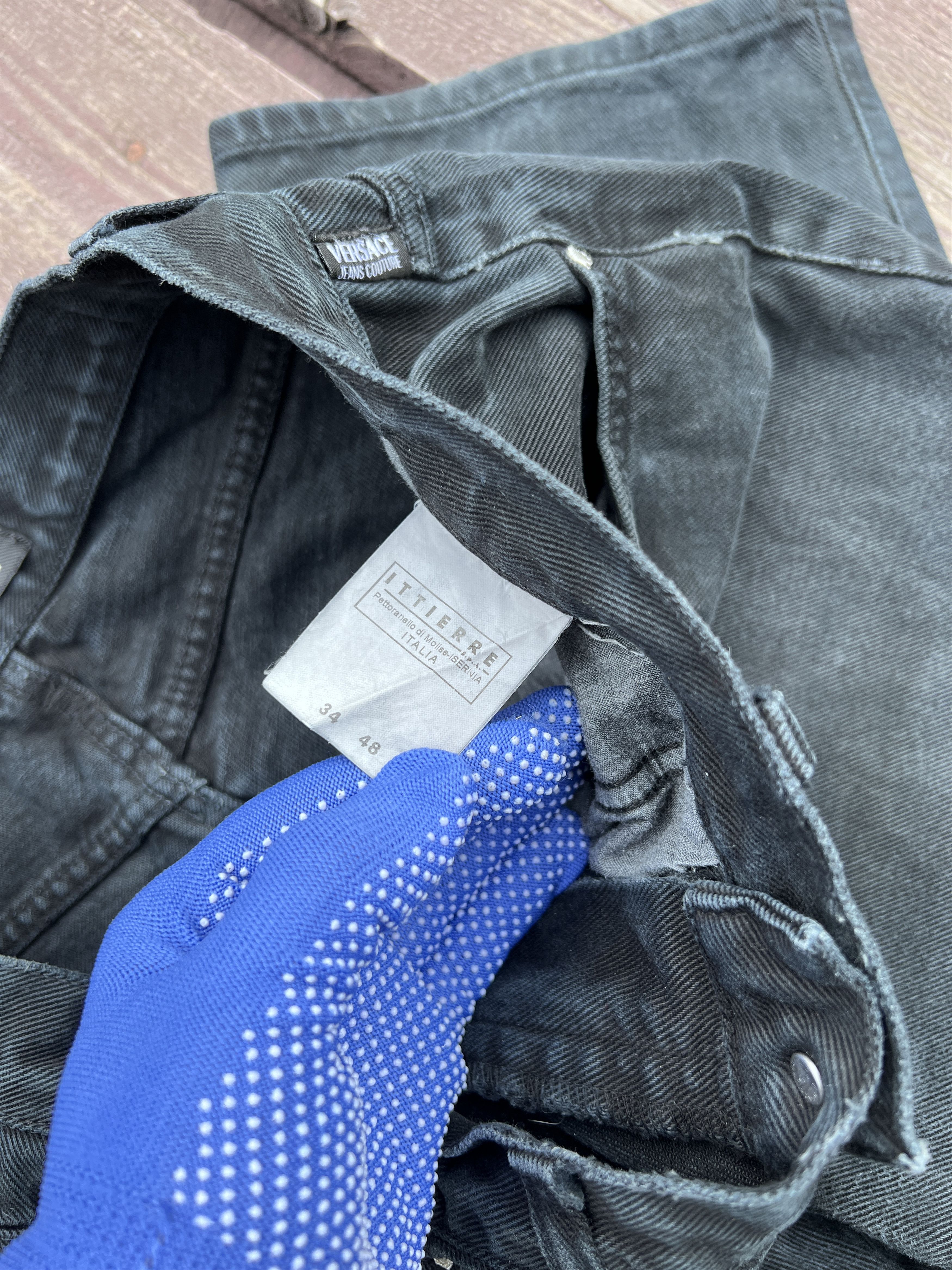 Versace Versace Vintage 90s Washed Black Denim Jeans Size US 34 / EU 50 - 13 Thumbnail