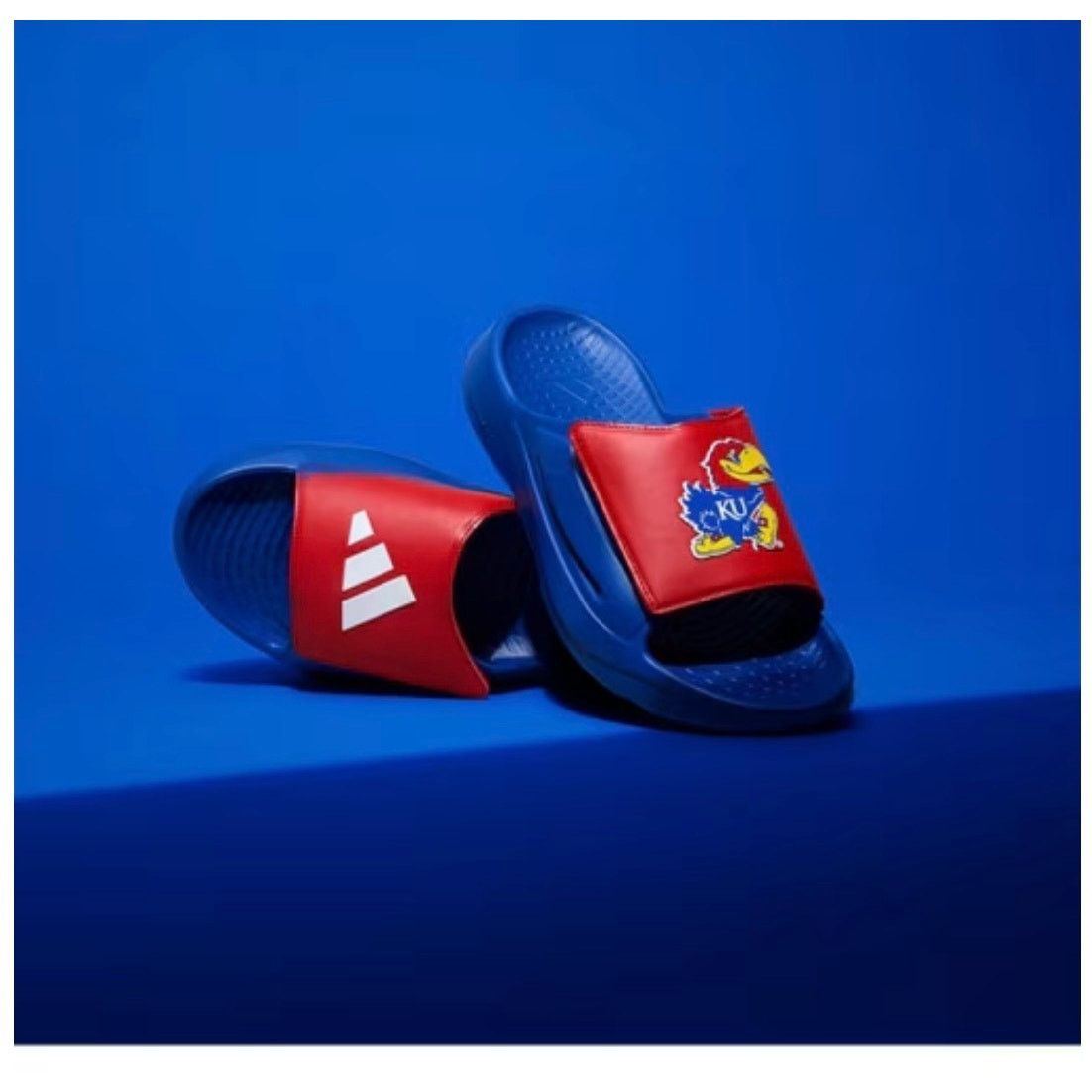 Adidas KANSAS JAYHAWKS LIGHTBLAZE MENS SLIDES US size 11 Size US 11 / EU 44 - 1 Thumbnail