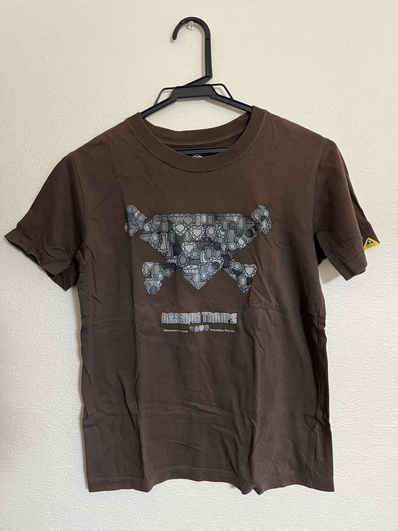 image of Undercover Aw01 "d.a.v.f." Logo Tee in Brown, Men's (Size Small)