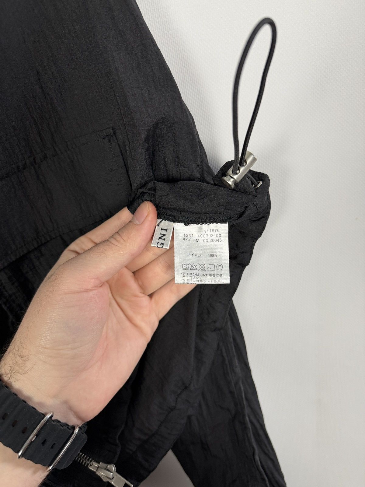 Other INGNI Full Zip Cropped Oversized Nylon Jacket Black Size M Size M / US 6-8 / IT 42-44 - 8 Thumbnail