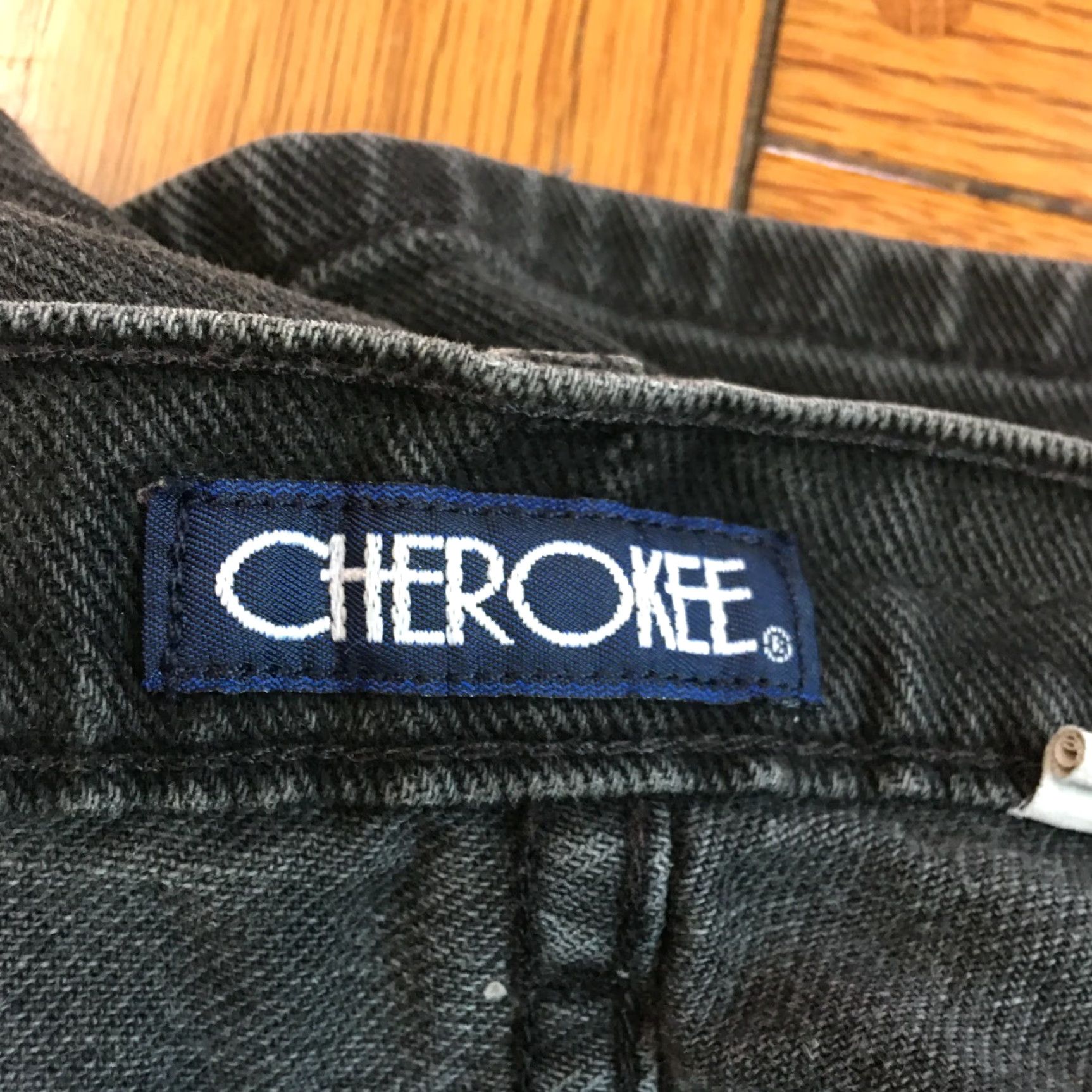 Cherokee Cherokee Mens Jeans Shorts Black Size 42 Regular Fit Denim 9in Inseam Casual Belt Loops 5-Pocket US Mexico Size US 42 / EU 58 - 3 Thumbnail