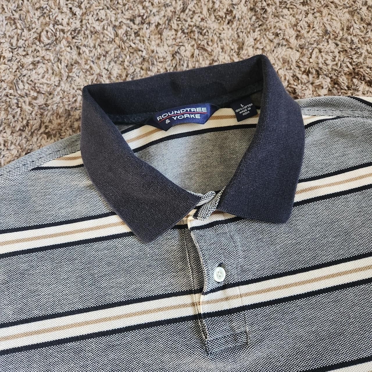 Roundtree & Yorke Roundtree & Yorke Golf Polo Striped Shirt Vintage Size US M / EU 48-50 / 2 - 3 Thumbnail