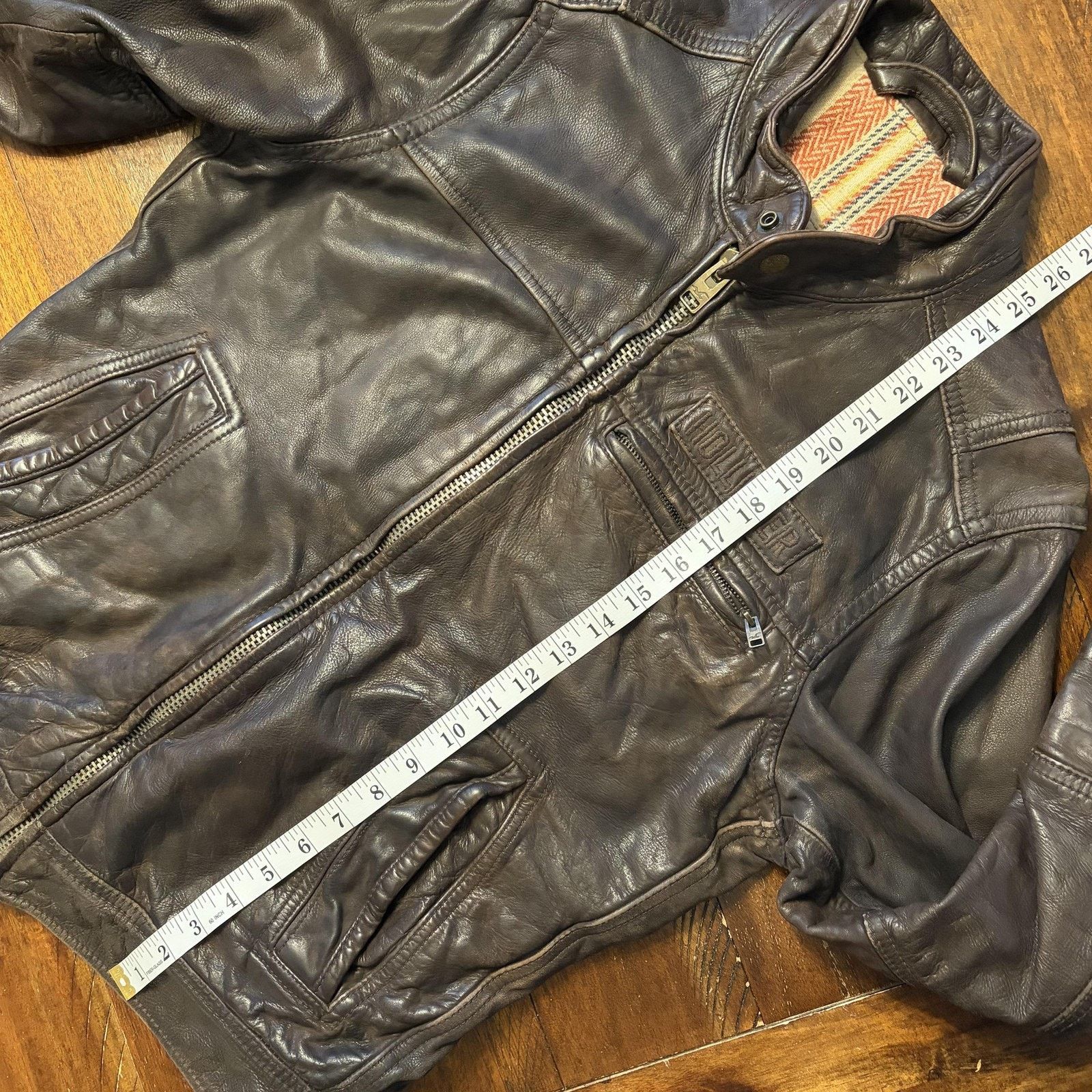 Hollister Hollister Palm Canyon Jacket Mens Small Leather Moto Bomber Size US S / EU 44-46 / 1 - 12 Thumbnail