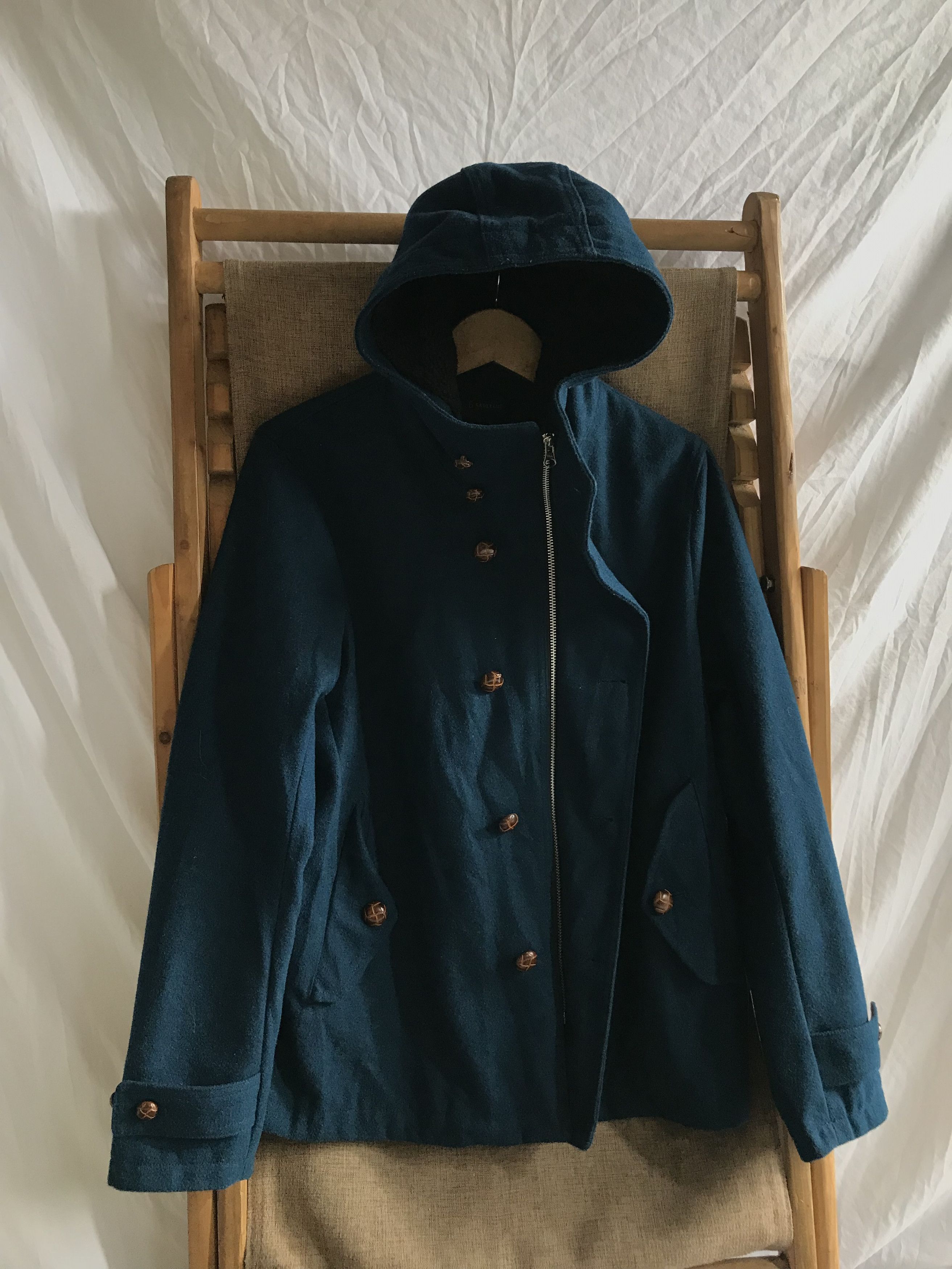RAGEBLUE Japanese Brand Rageblue Wool Hooded Jacket Size US M / EU 48-50 / 2 - 3 Thumbnail
