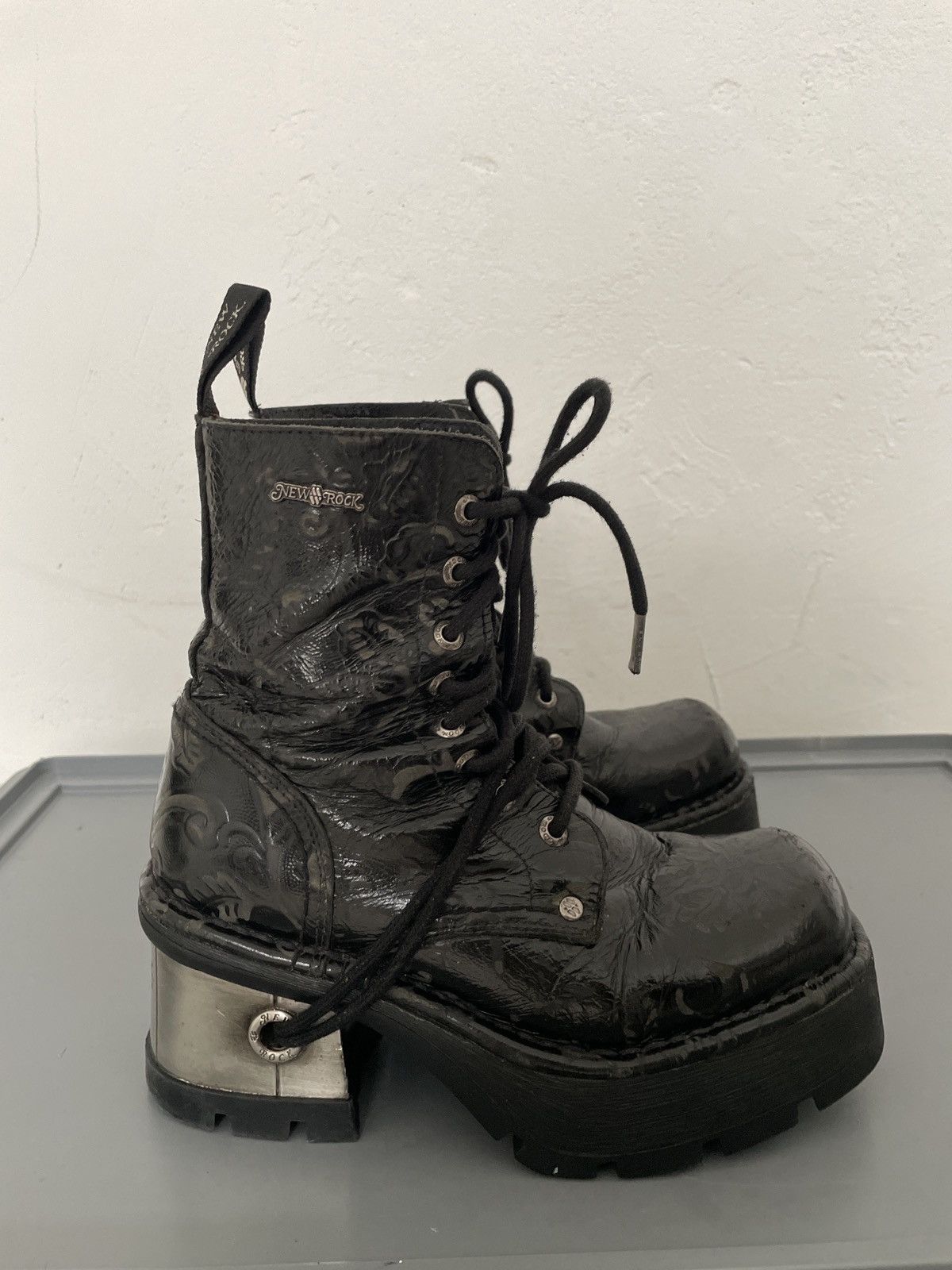 New Rock NEW ROCK metallic heal with hole EU38 Size US 8 / IT 38 - 2 Thumbnail