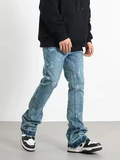 Jean flared fade paint skate pants Size US 30 / EU 46 - 4 Thumbnail