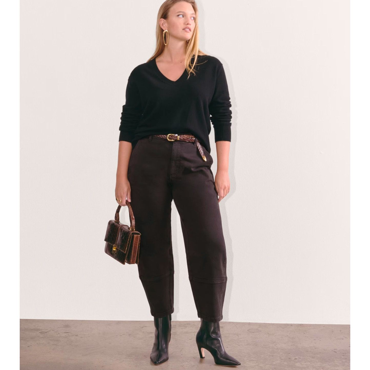 Everlane NWT Everlane The Barrel Pant In Black Size 00 Size 24" / US 00 / IT 34 - 1 Thumbnail